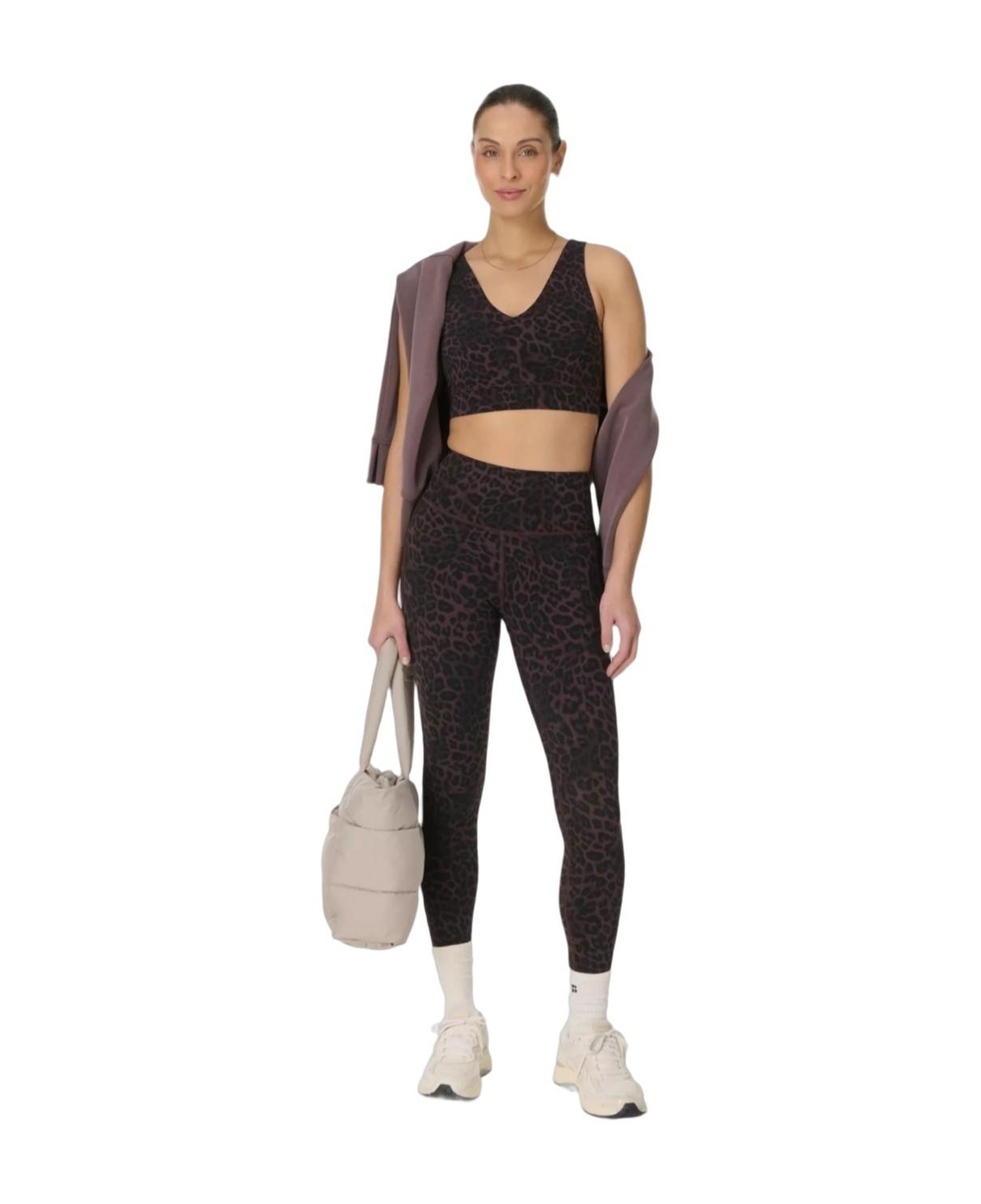 Sweaty Betty Ultimate Studio Voop Bra Kadın Kahverengi Fitness Bra