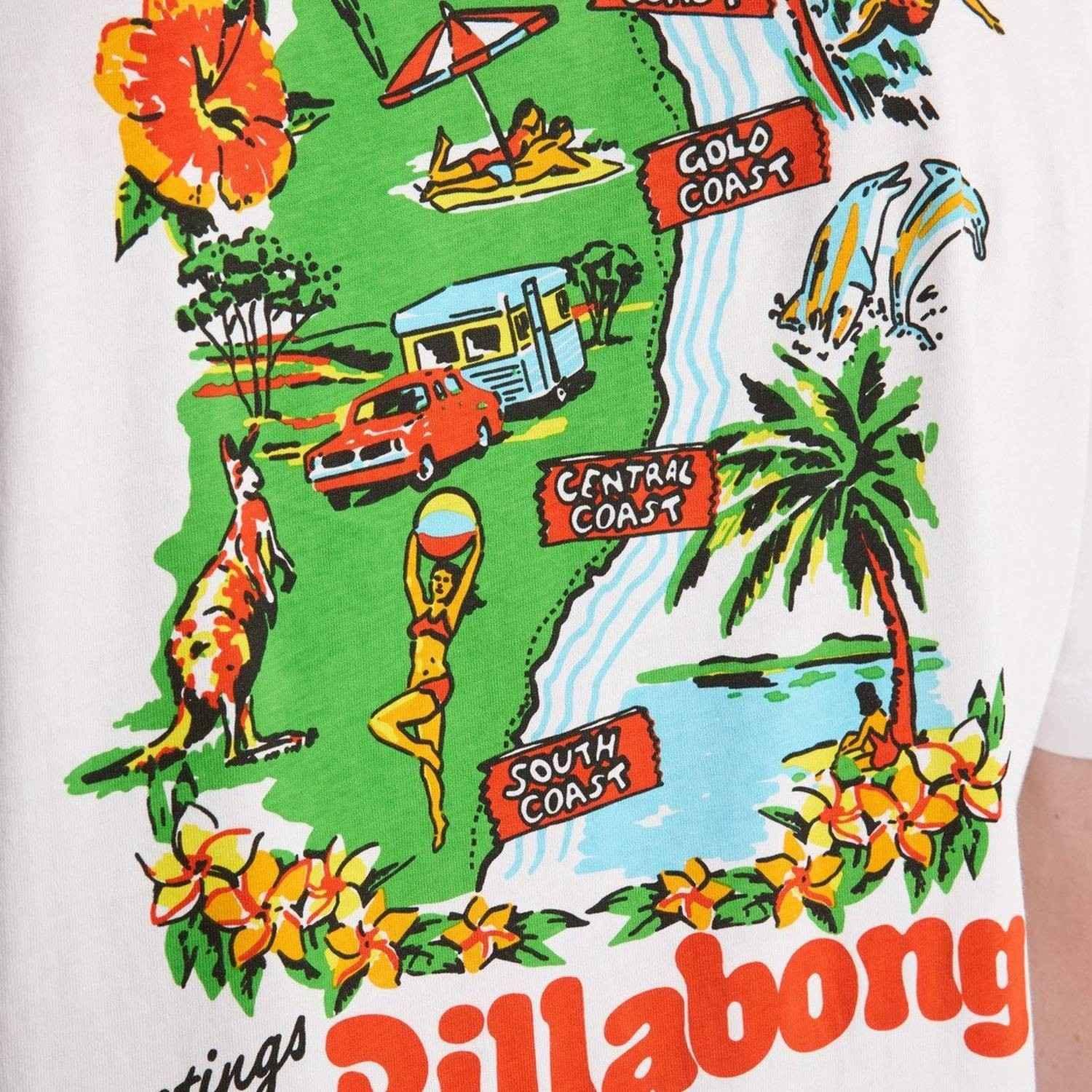 Billabong Origin Erkek Beyaz Tişört