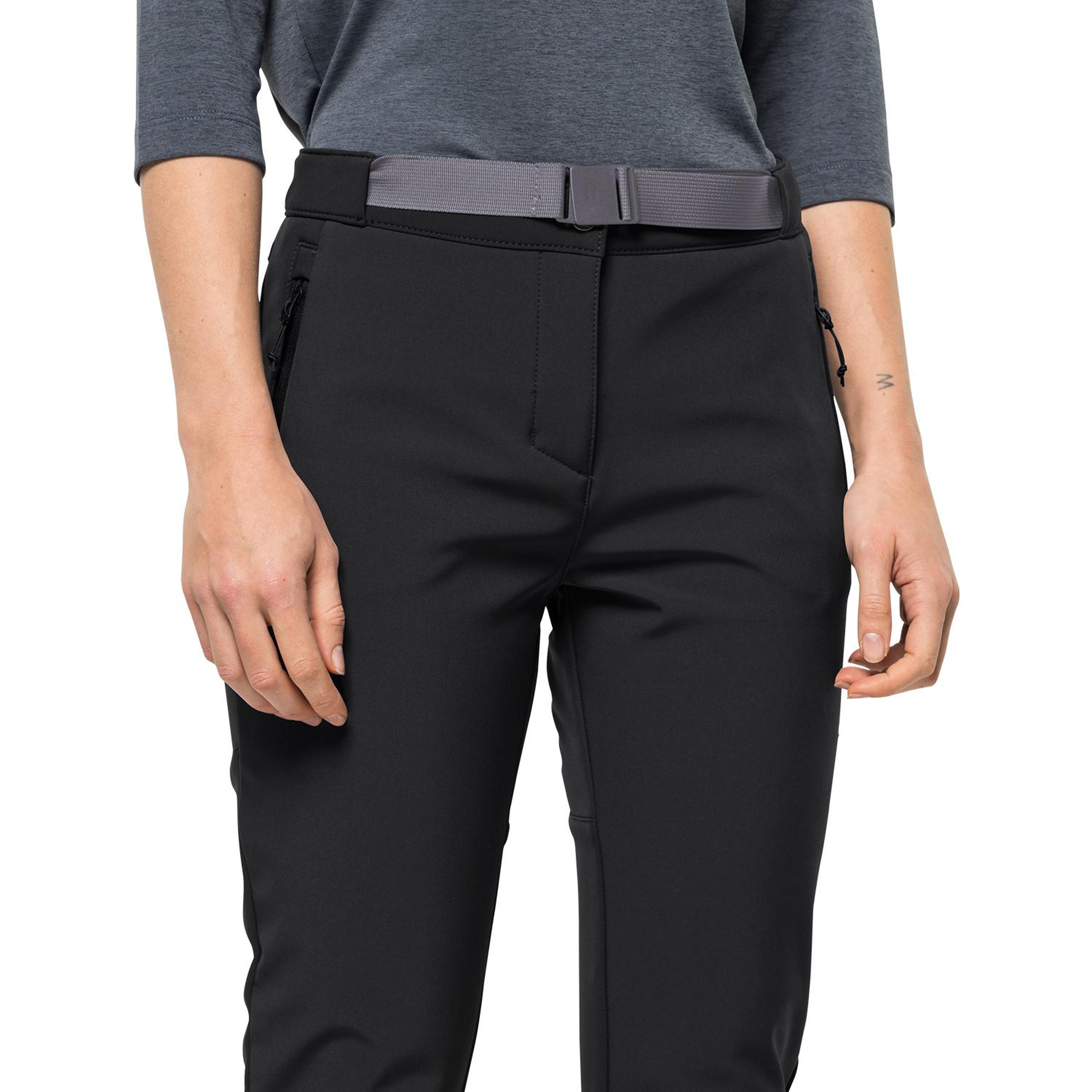 Jack Wolfskin Stollberg Kadın Siyah Outdoor Pantolonu