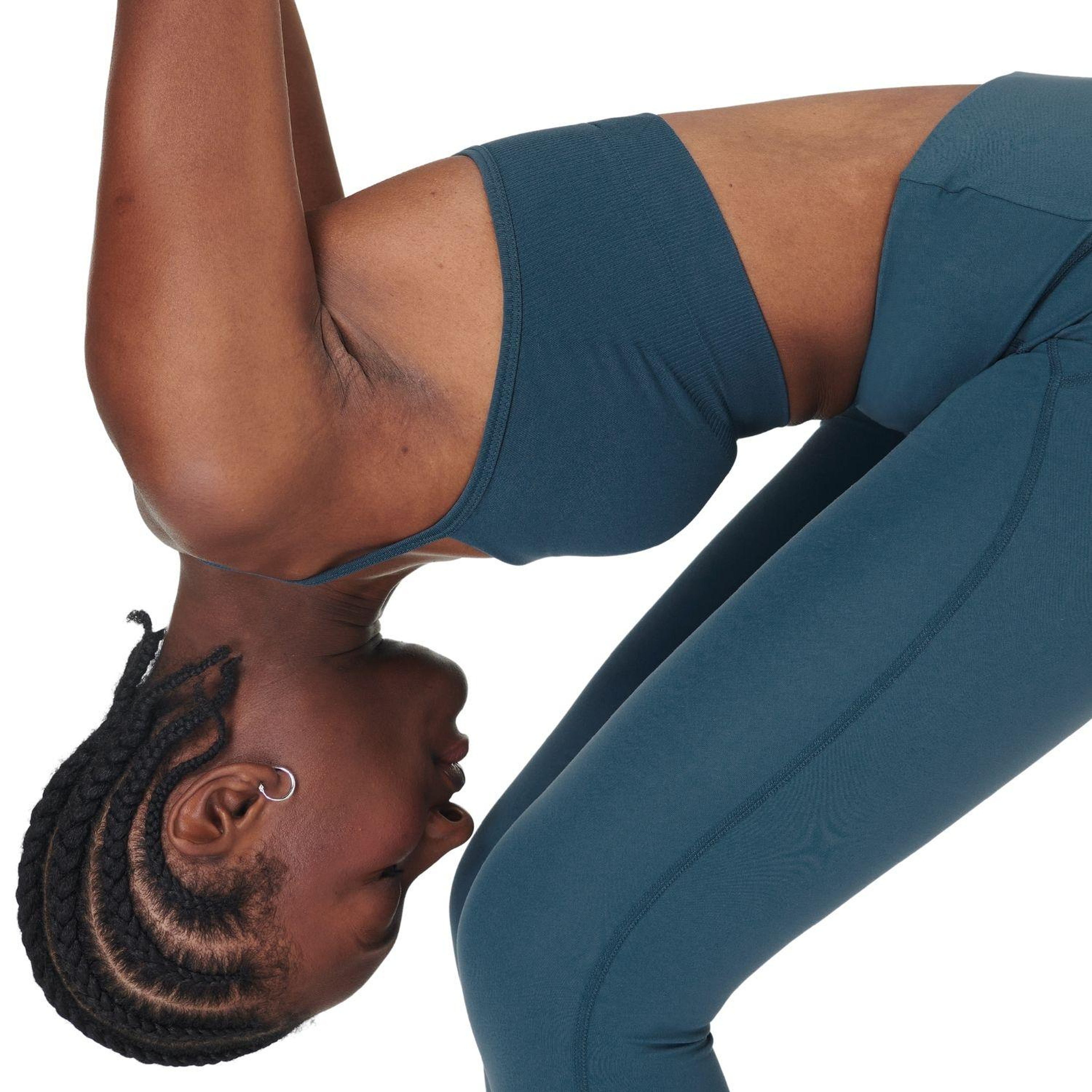 Sweaty Betty Spirit Restored Seamless Yoga Kadın Mavi Yoga Bra