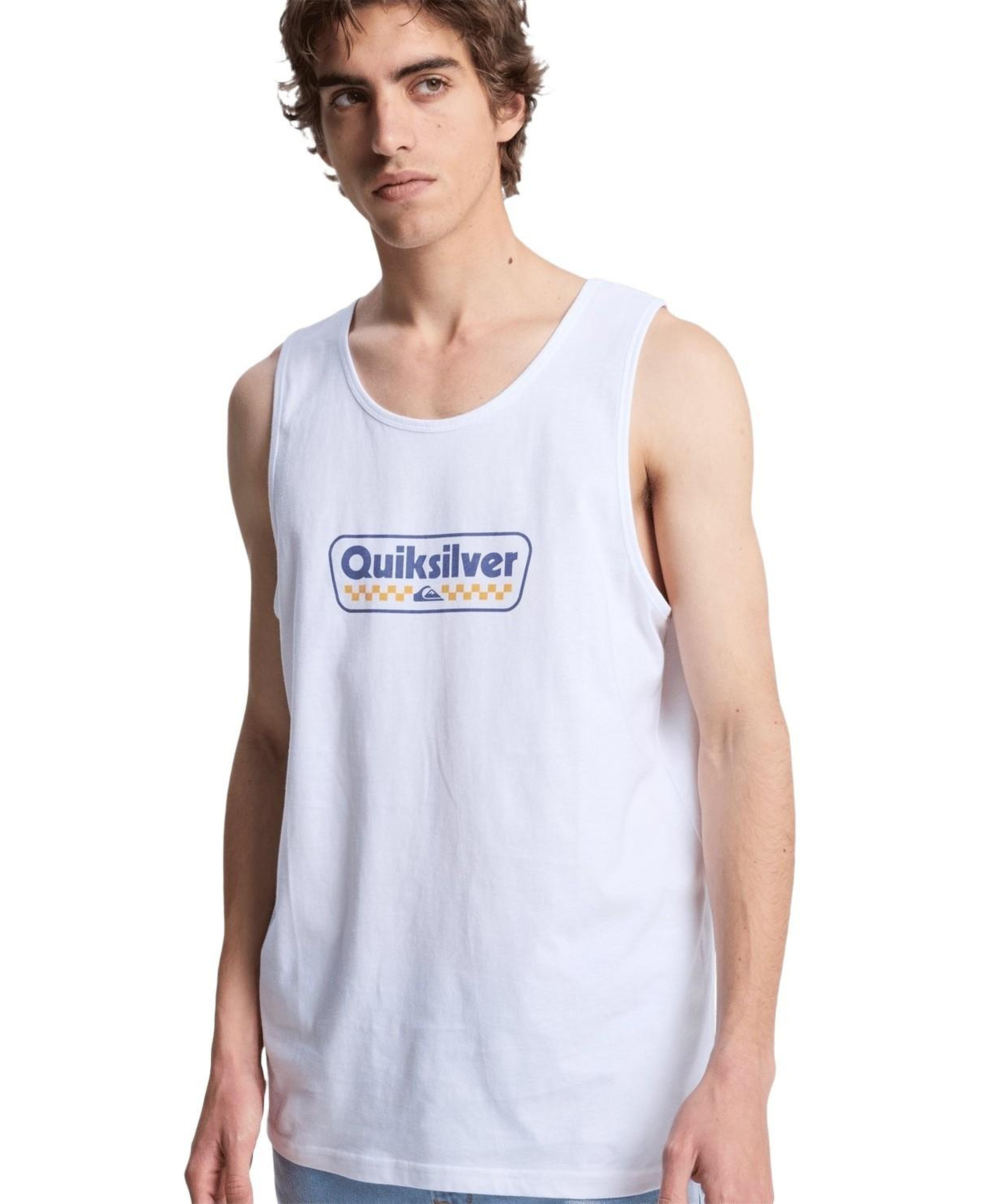 Quiksilver Ev Starting Gri Erkek Beyaz Tişört