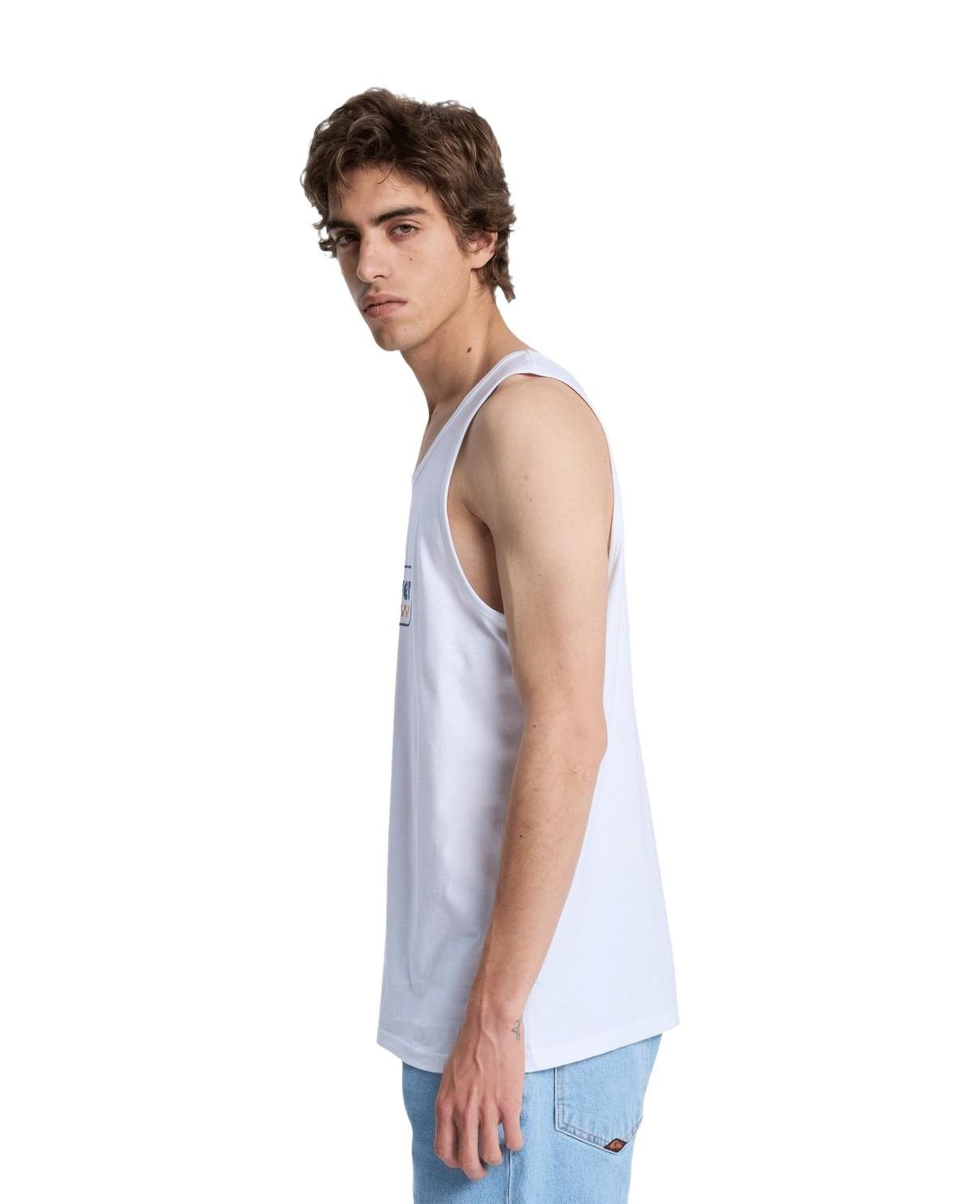 Quiksilver Ev Starting Gri Erkek Beyaz Tişört