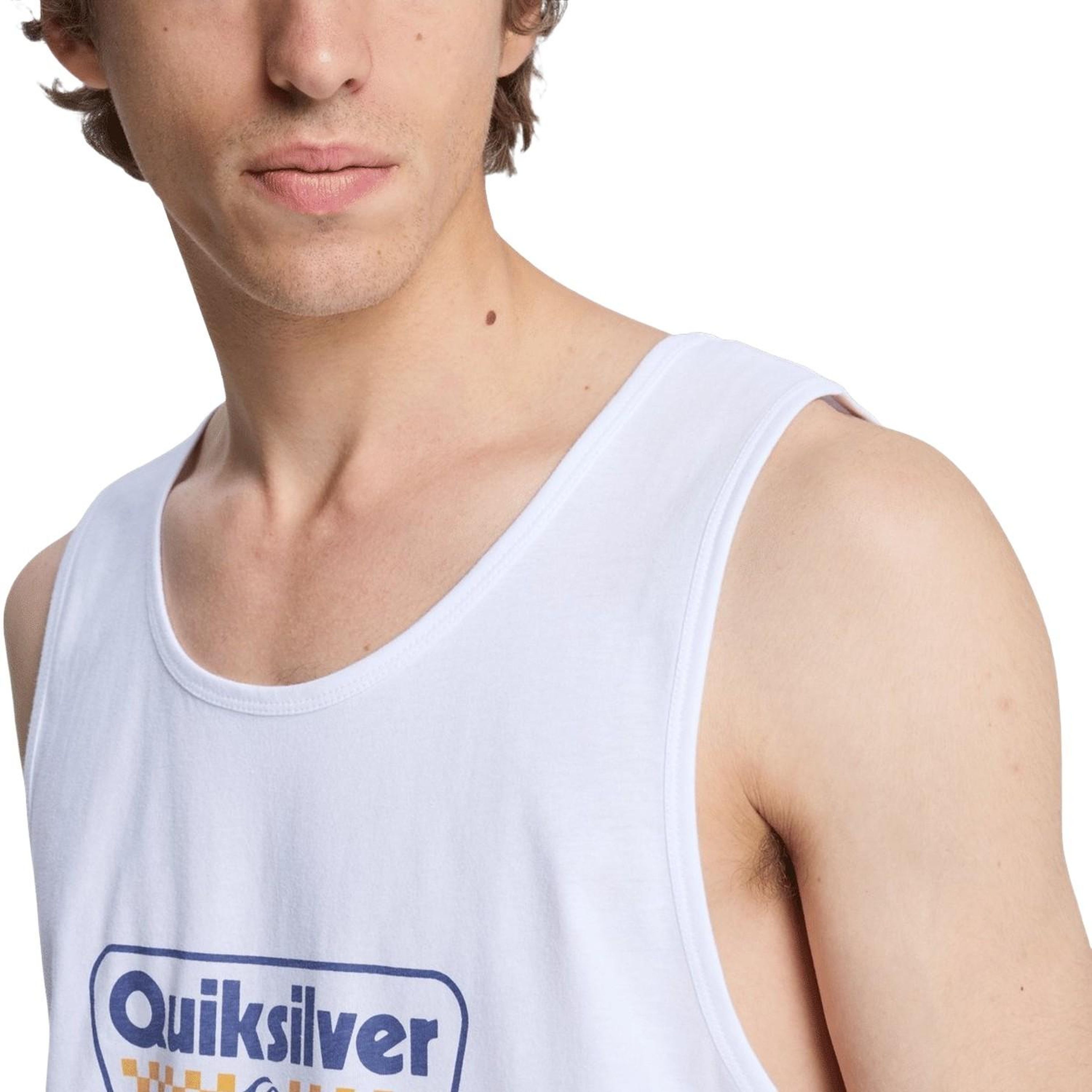 Quiksilver Ev Starting Gri Erkek Beyaz Tişört