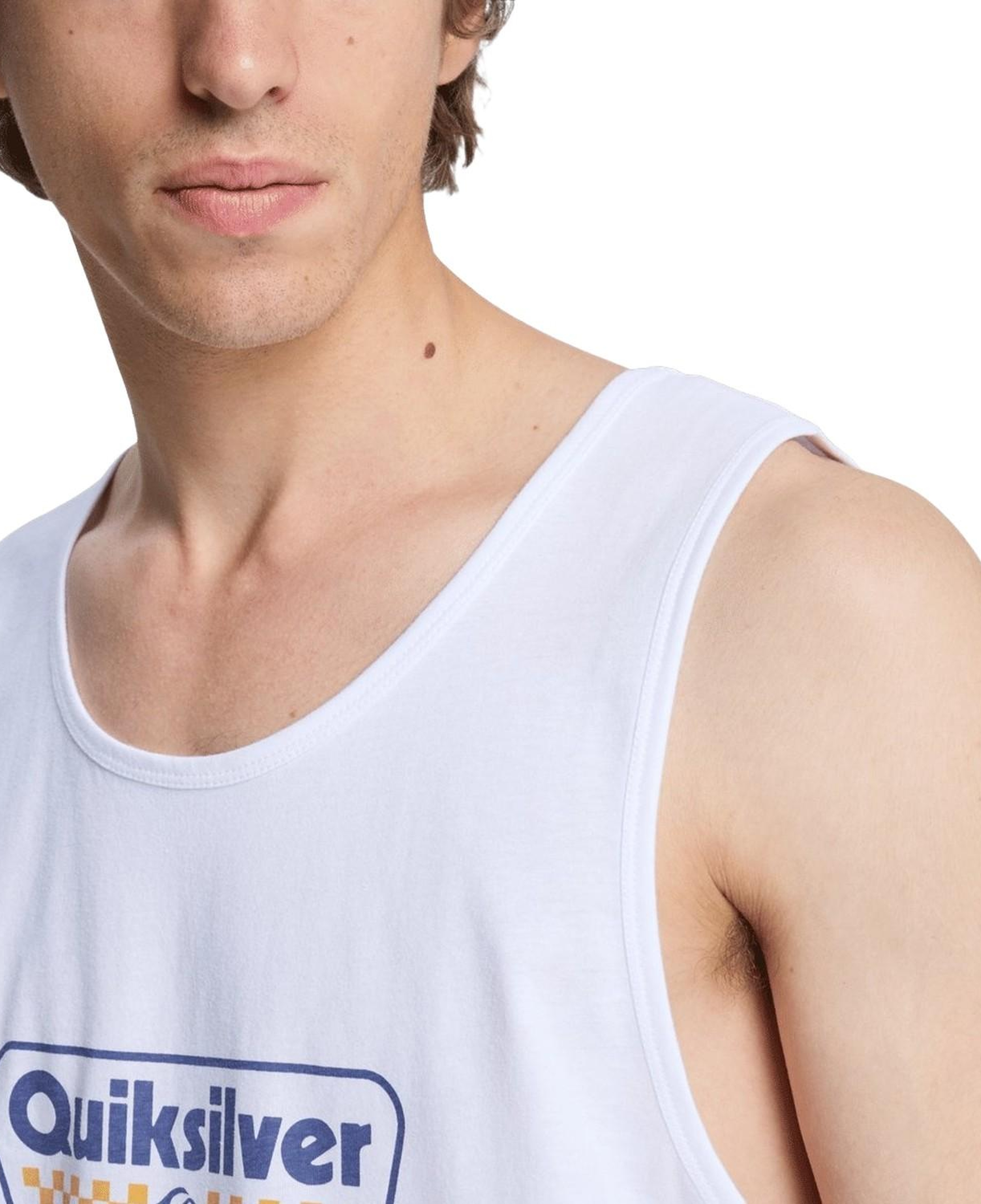Quiksilver Ev Starting Gri Erkek Beyaz Tişört
