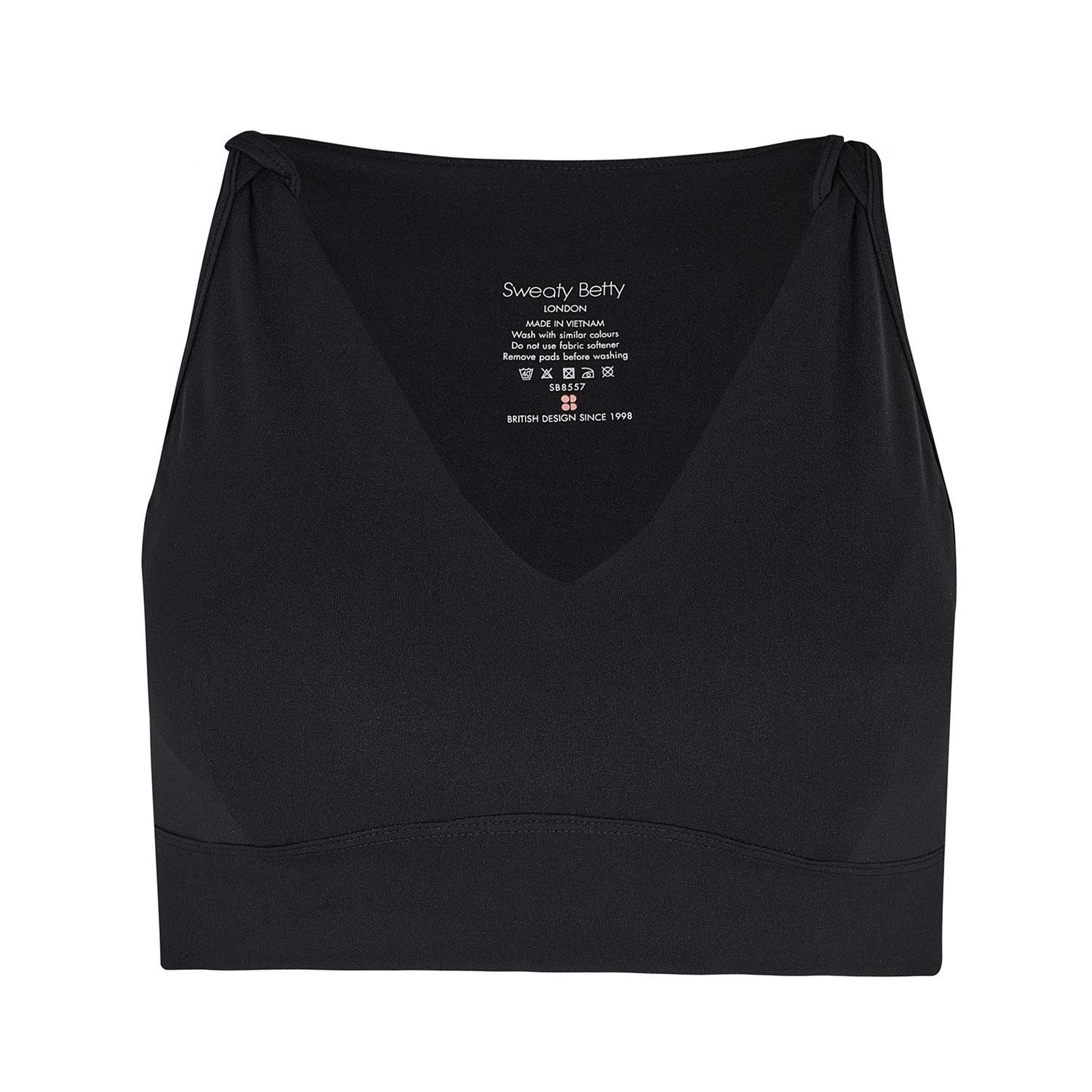 Sweaty Betty Power Contour Plunge Bra Kadın Siyah Fitness Bra