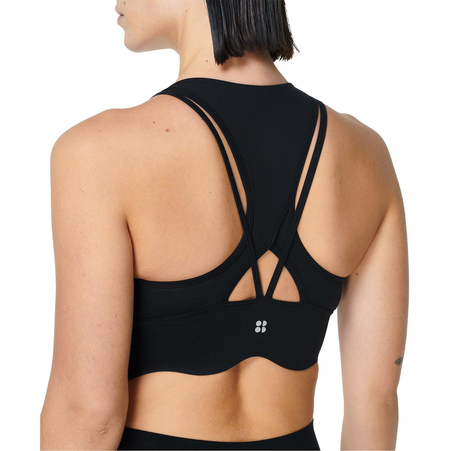 Sweaty Betty Power Contour Plunge Bra Kadın Siyah Fitness Bra