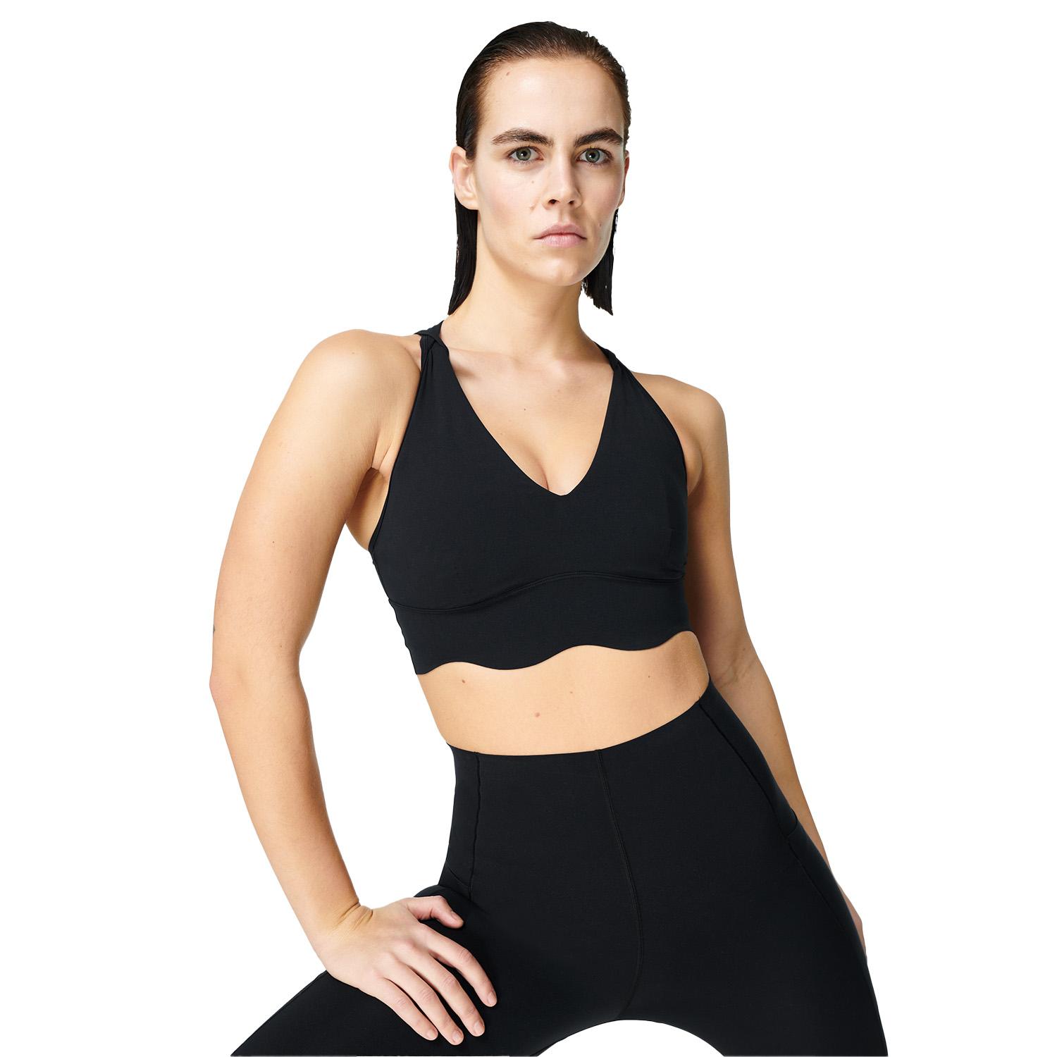 Sweaty Betty Power Contour Plunge Bra Kadın Siyah Fitness Bra