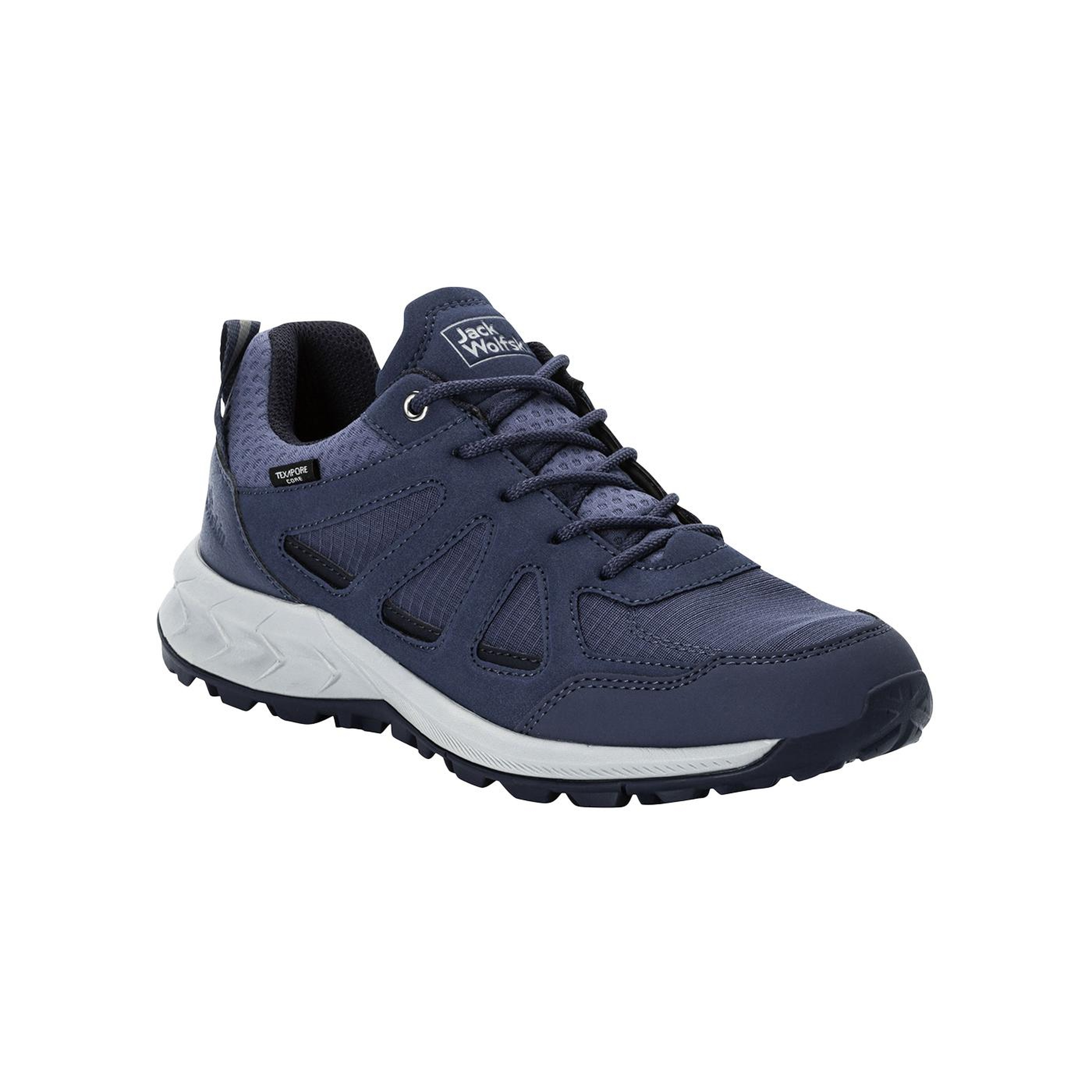 Jack Wolfskin Woodland 2 Texapore Low Kadın Mavi Outdoor Ayakkabı