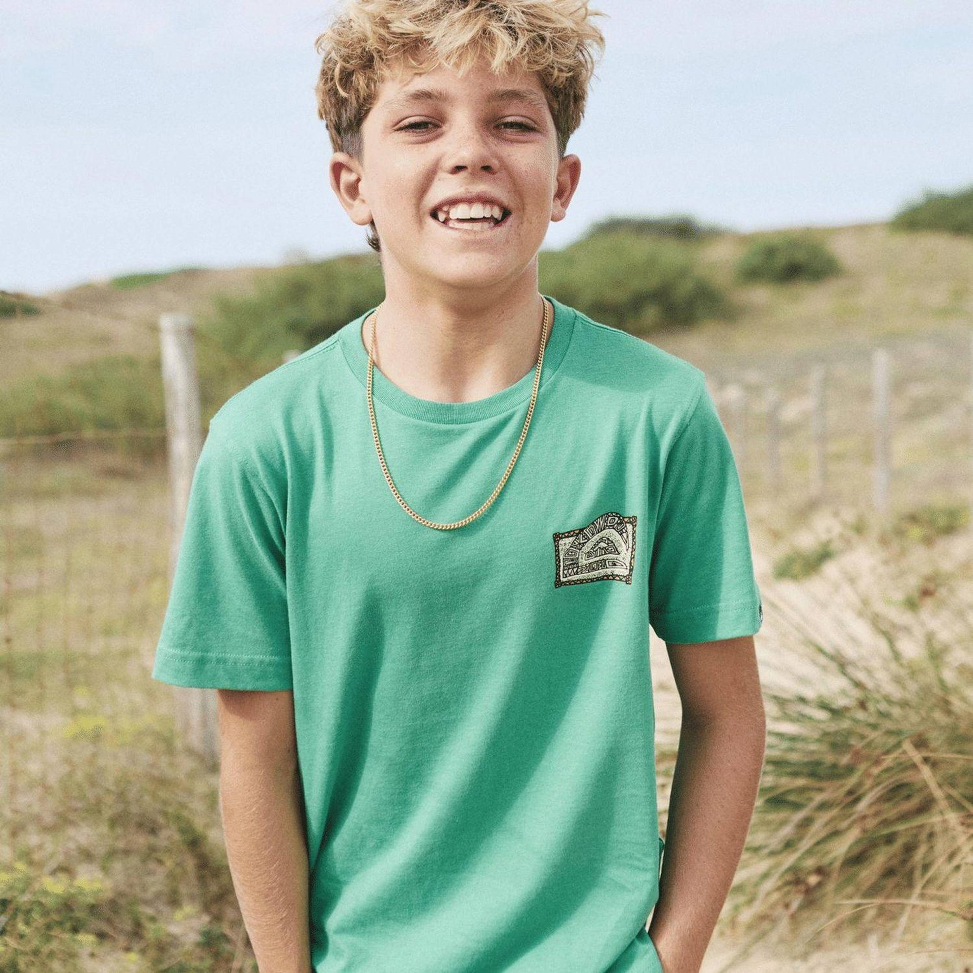 Quiksilver Heritage Erkek Çocuk Yeşil Tişört