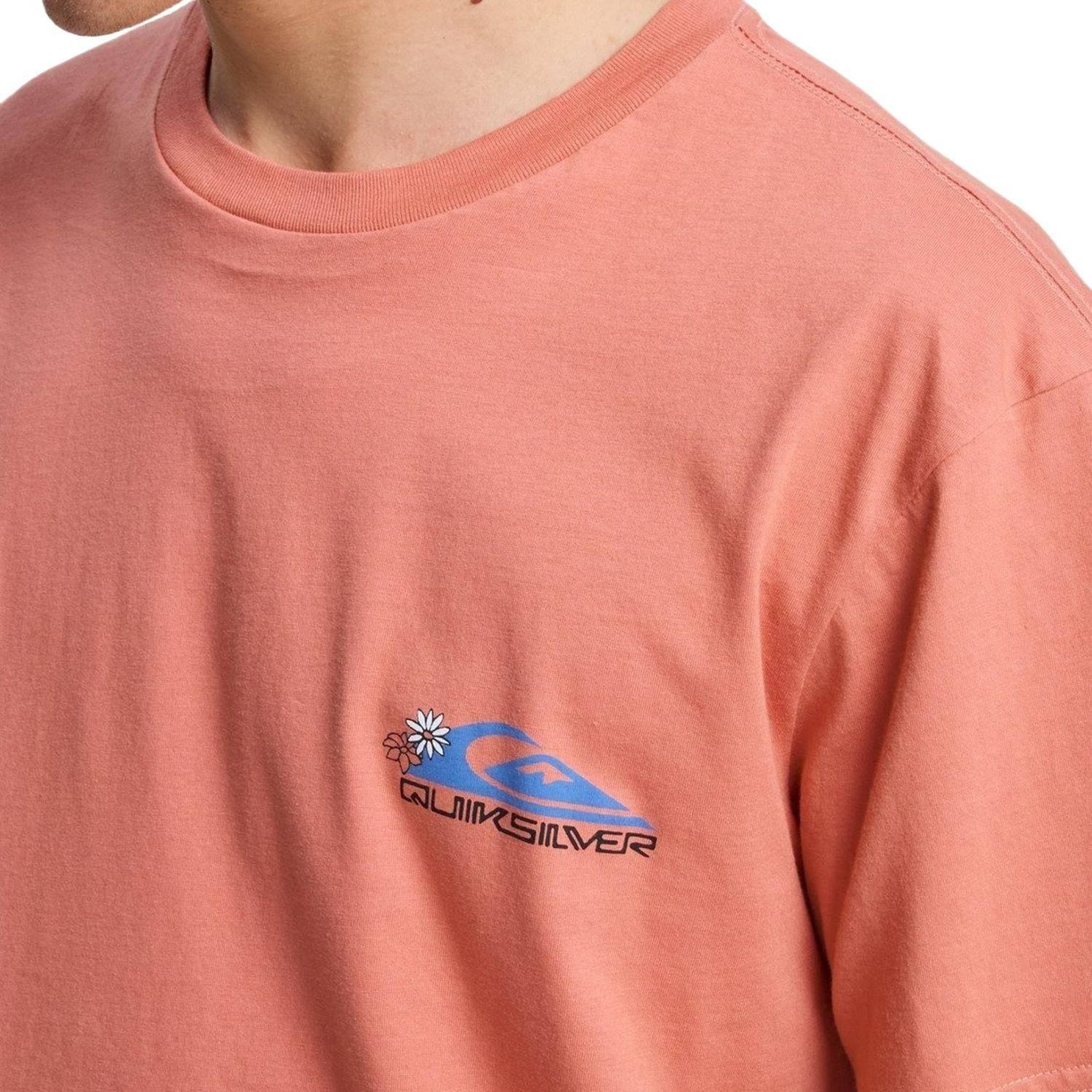 Quiksilver Ev Barrel Parad Erkek Pembe Tişört