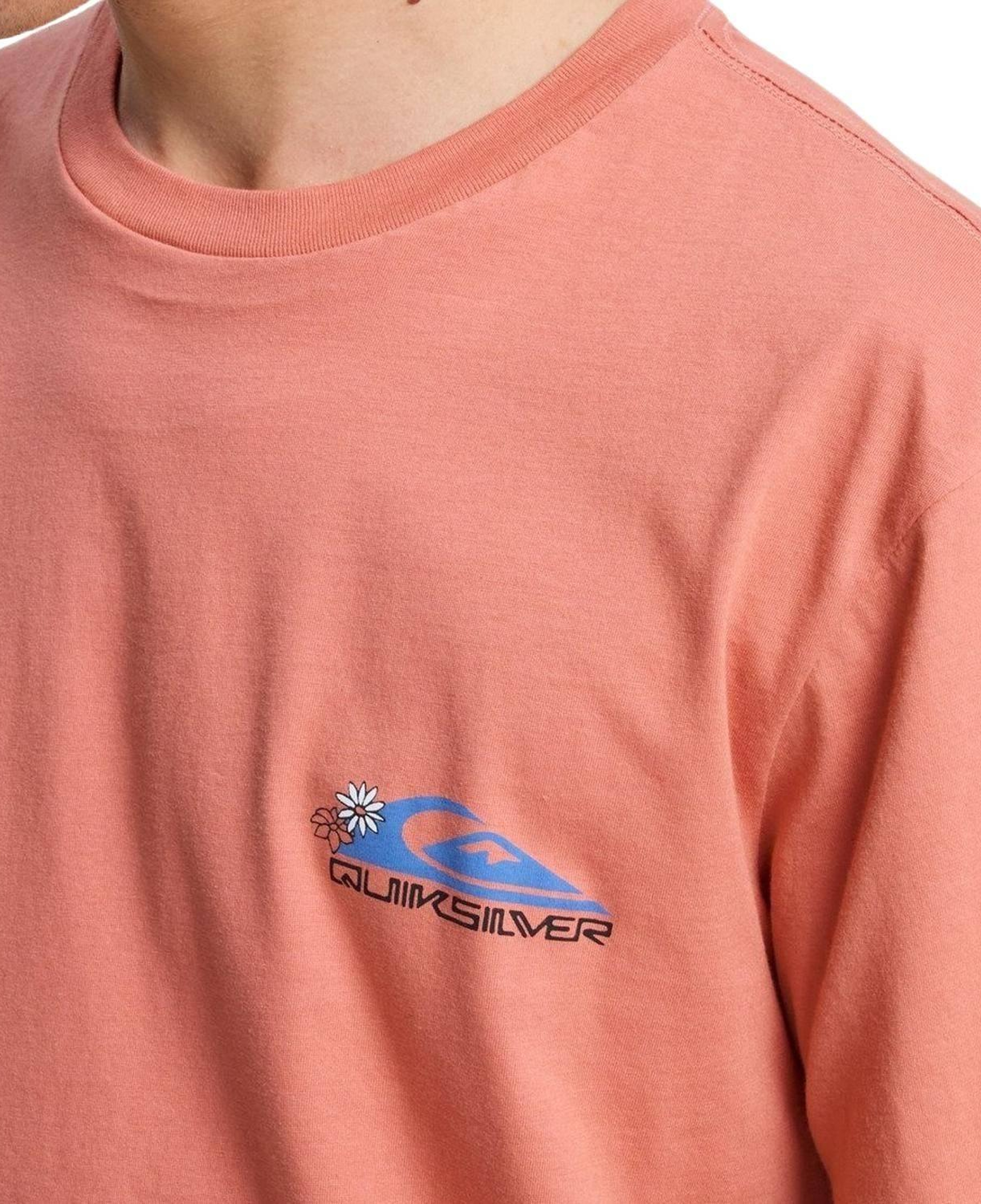 Quiksilver Ev Barrel Parad Erkek Pembe Tişört