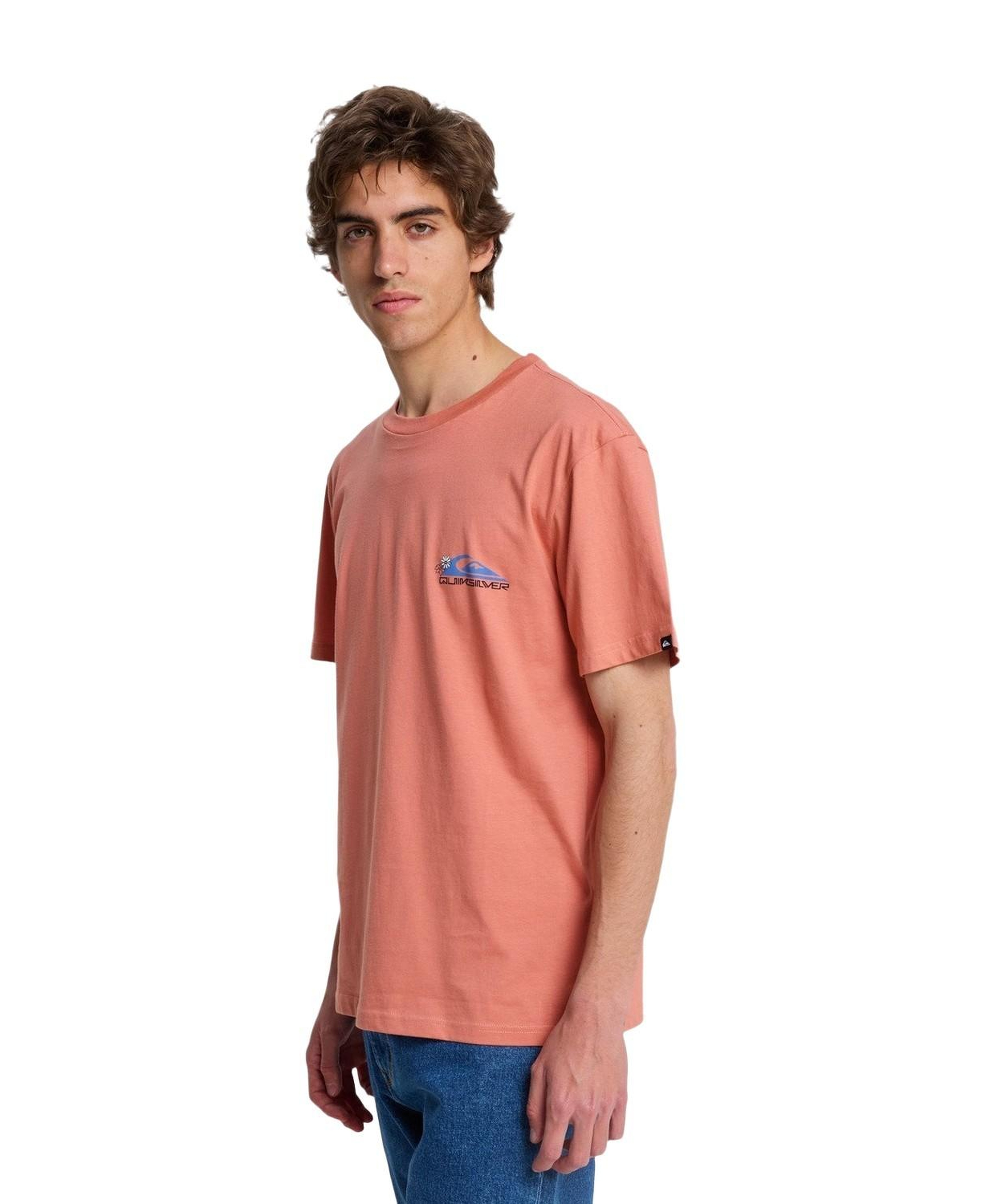 Quiksilver Ev Barrel Parad Erkek Pembe Tişört