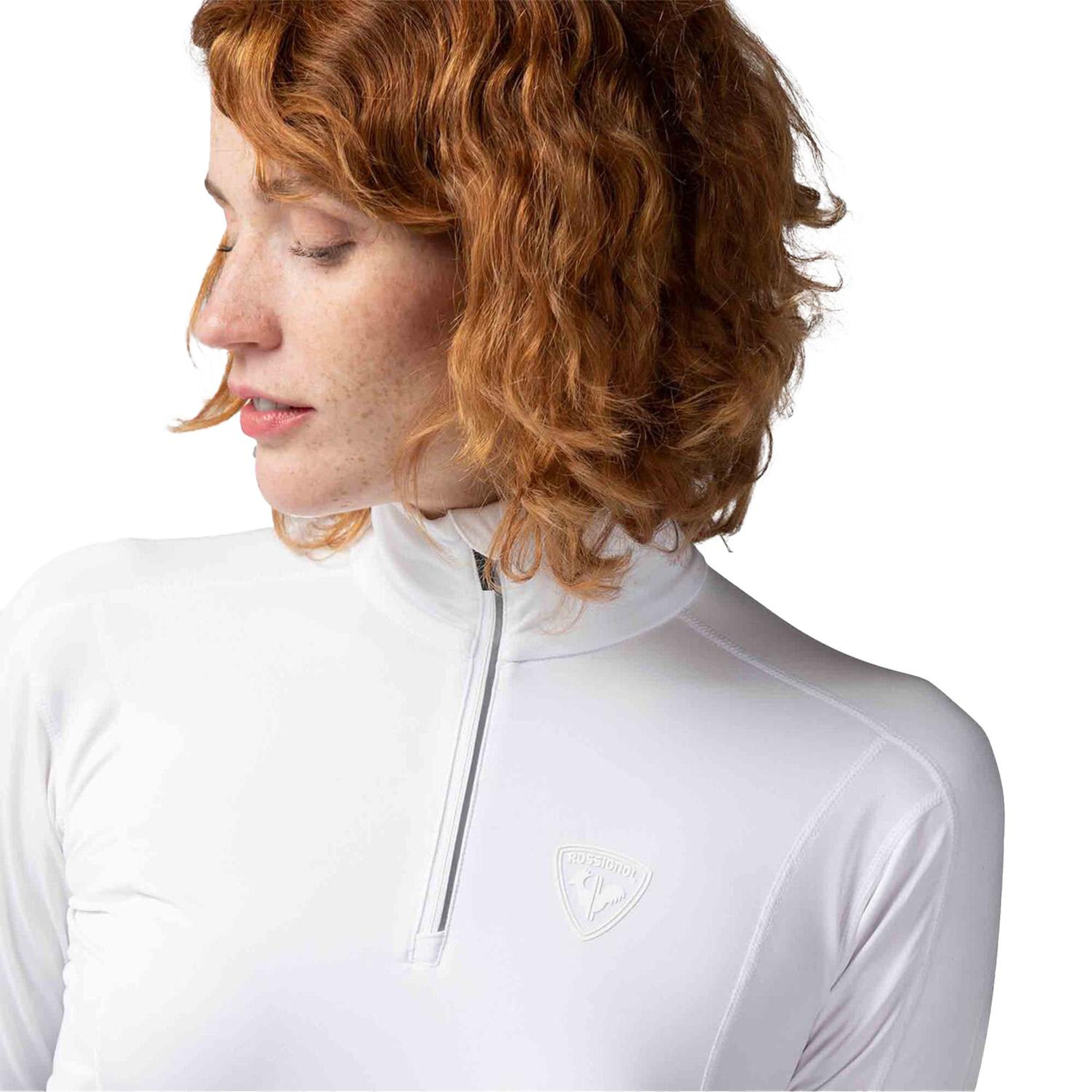 Rossignol Classique 12 Zip Kadın Beyaz İçlik Üst