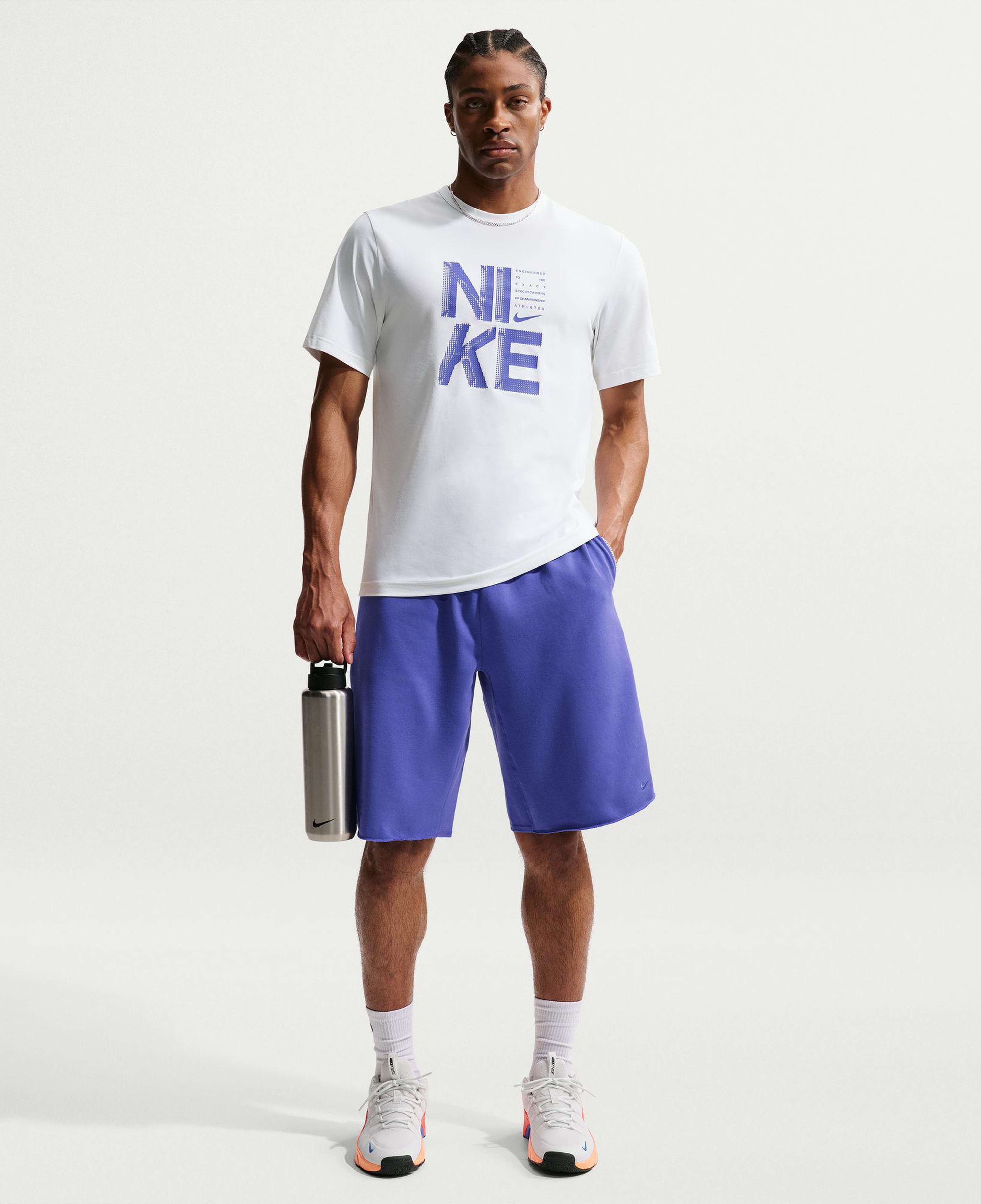 Nike Dri-Fit Hyverse GFX Erkek Beyaz T-Shirt