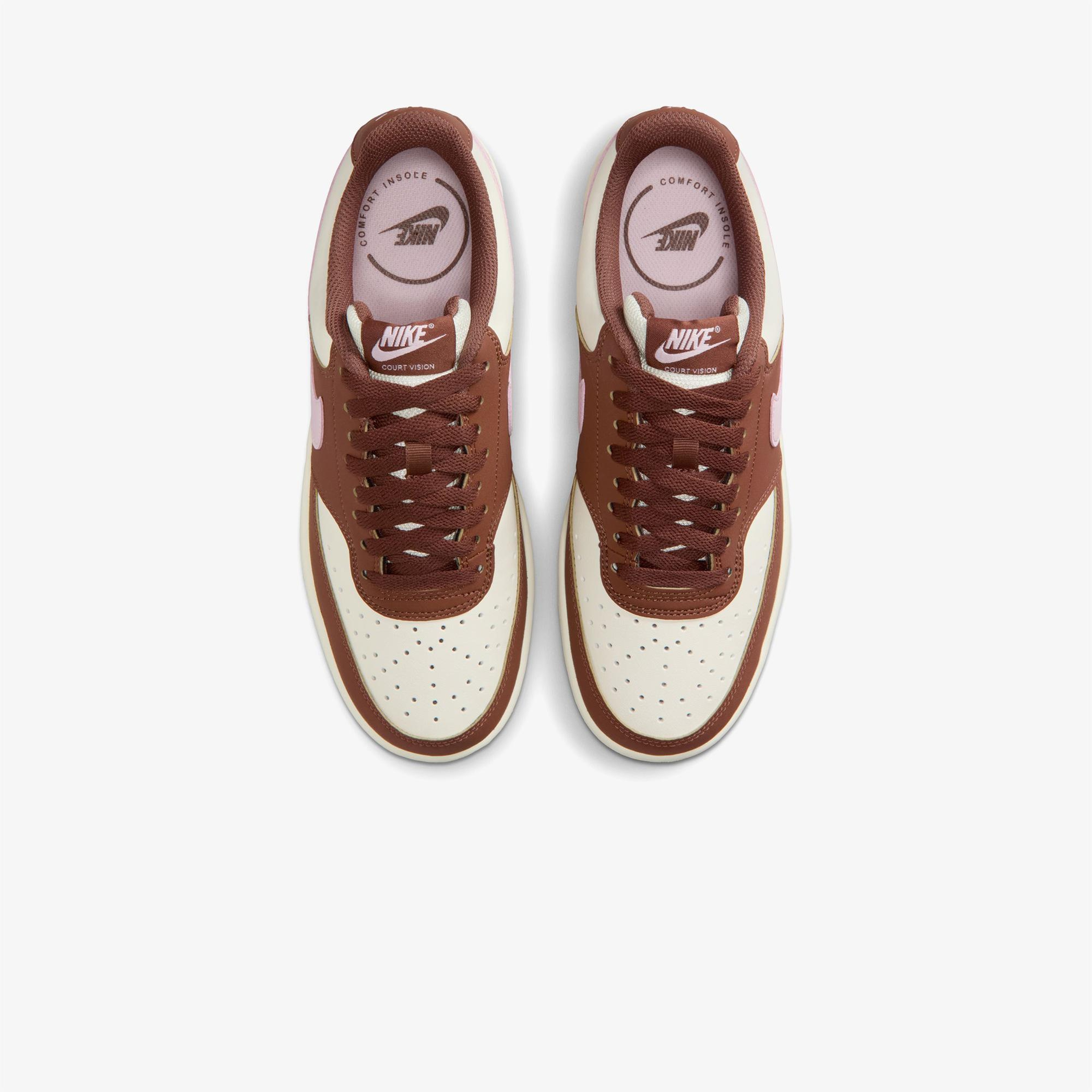 Nike Court Vision Low Kadın Kahverengi Spor Ayakkabı