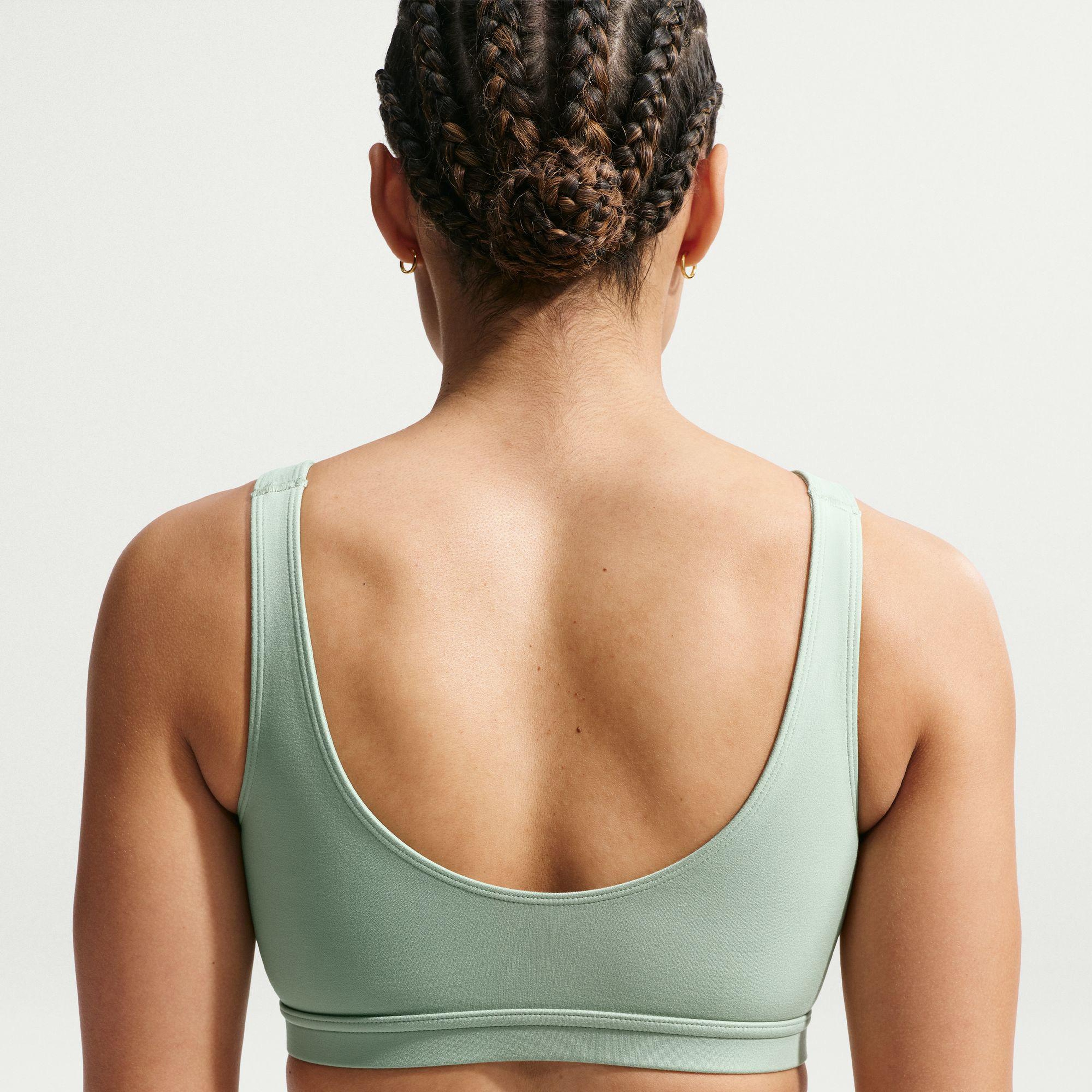 Nike One Medium Support Padded Kadın Yeşil Bra