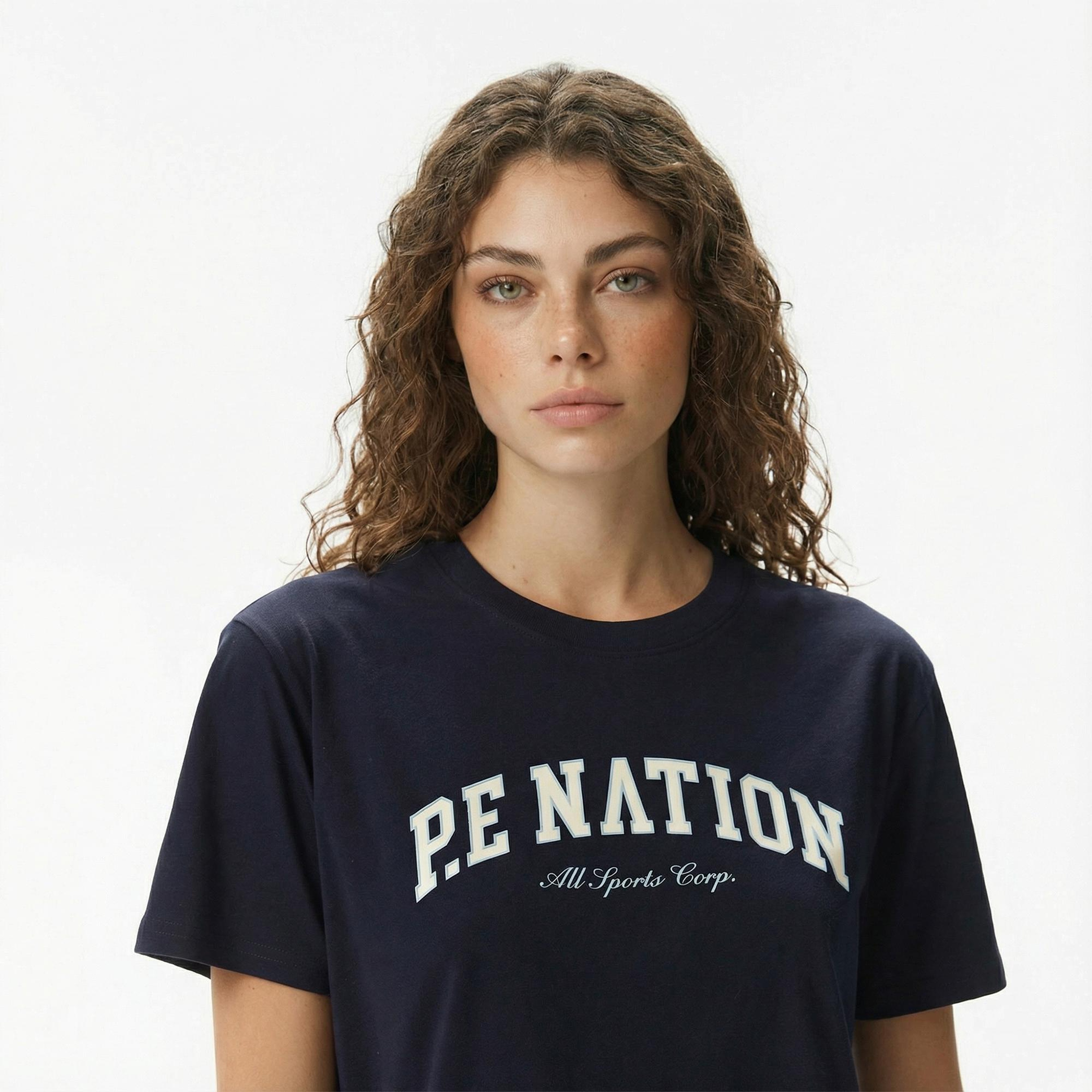 P.E Nation Heritage Kadın Lacivert T-Shirt