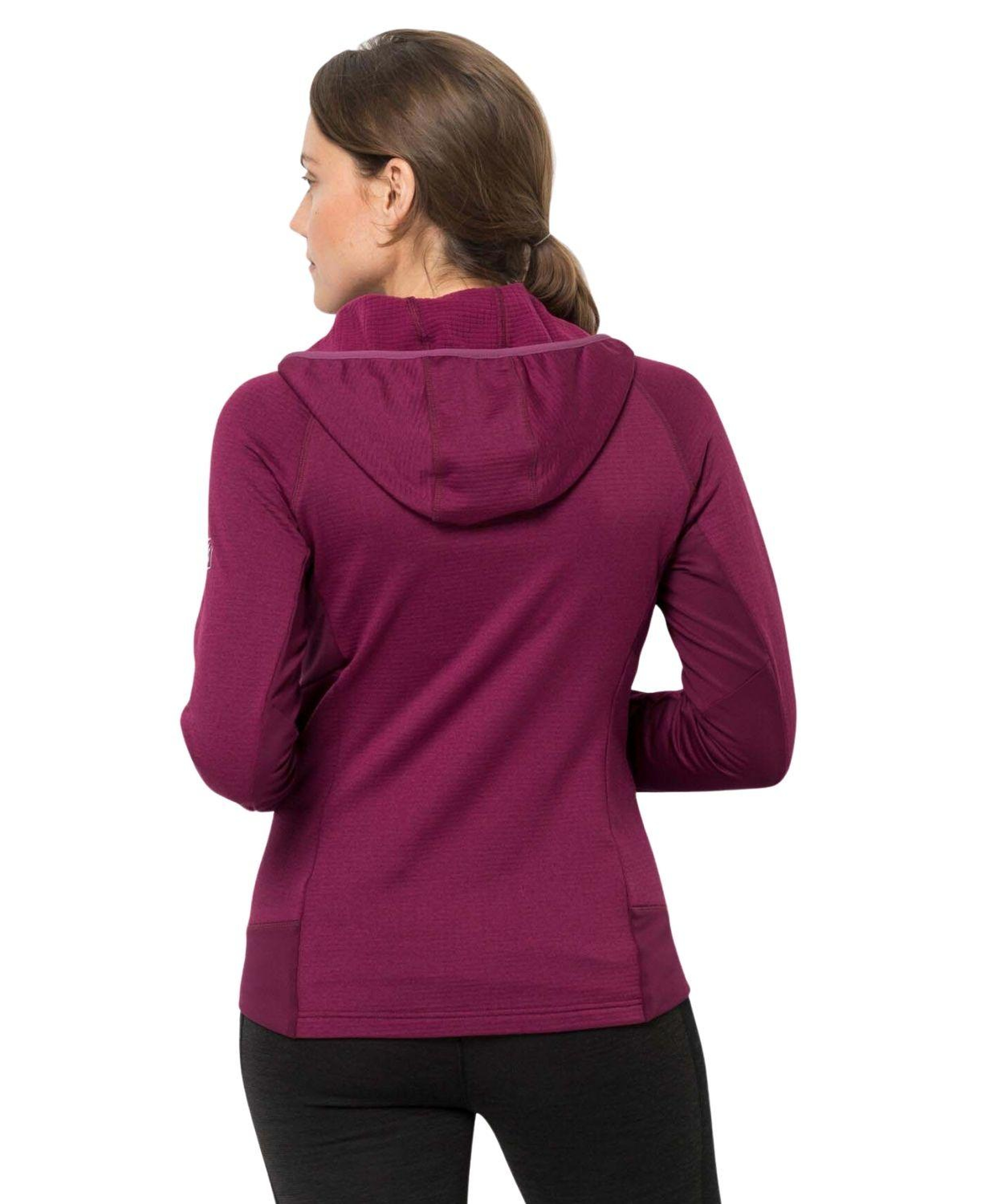 Jack Wolfskin Hydro Grid Fleece Kadın Mor Outdoor Ceketi