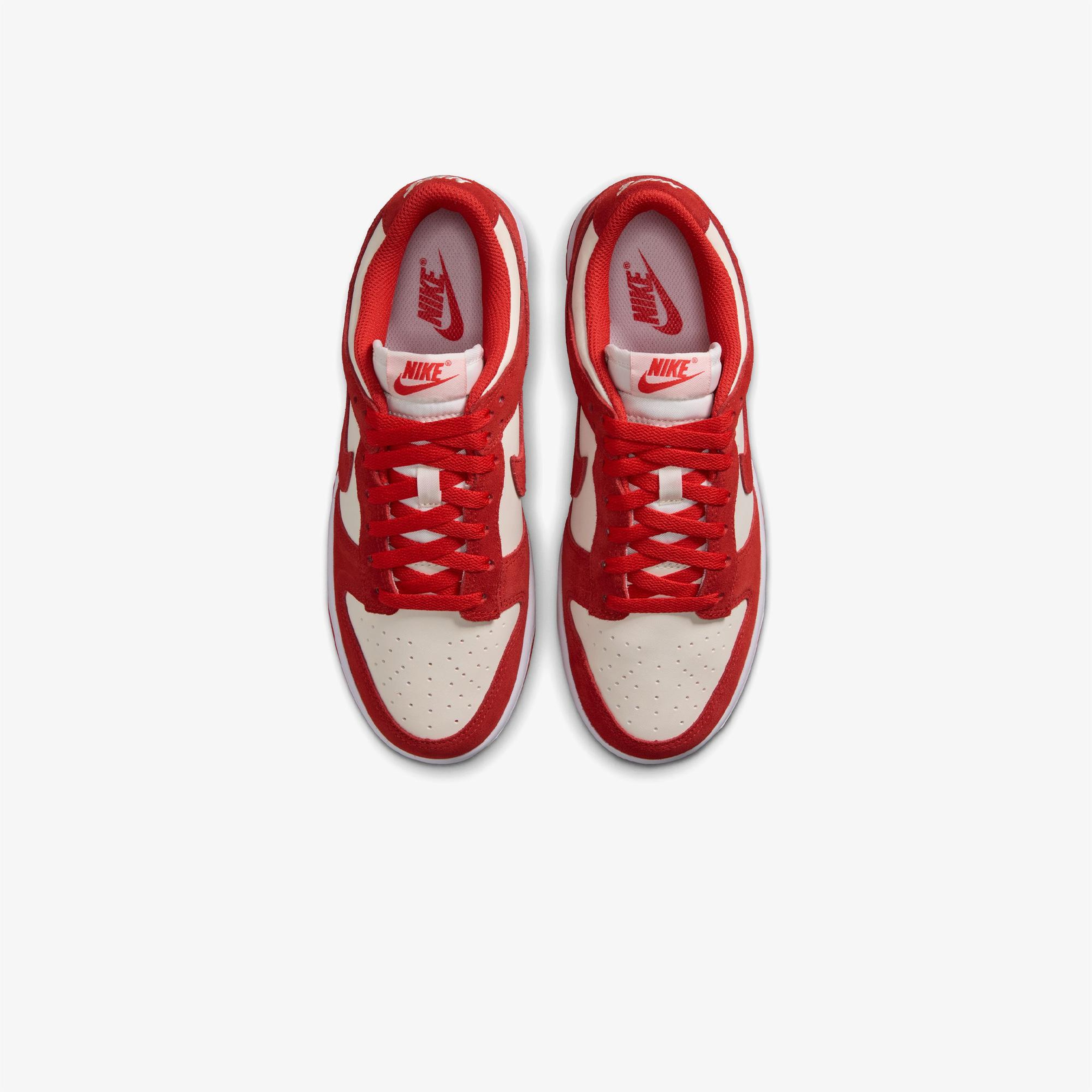 Nike Dunk Low Suede Kadın Kırmızı Spor Ayakkabı