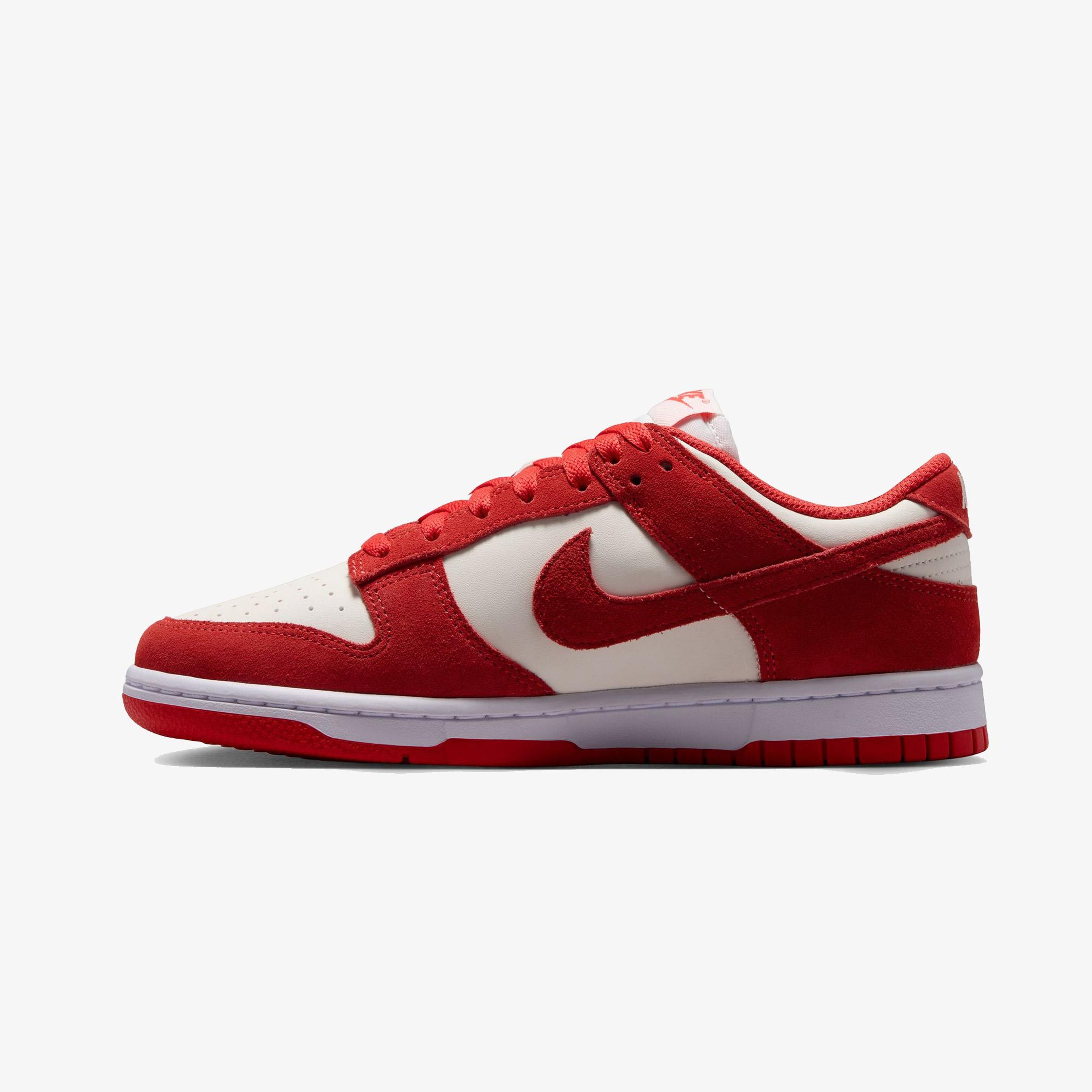 Nike Dunk Low Suede Kadın Kırmızı Spor Ayakkabı