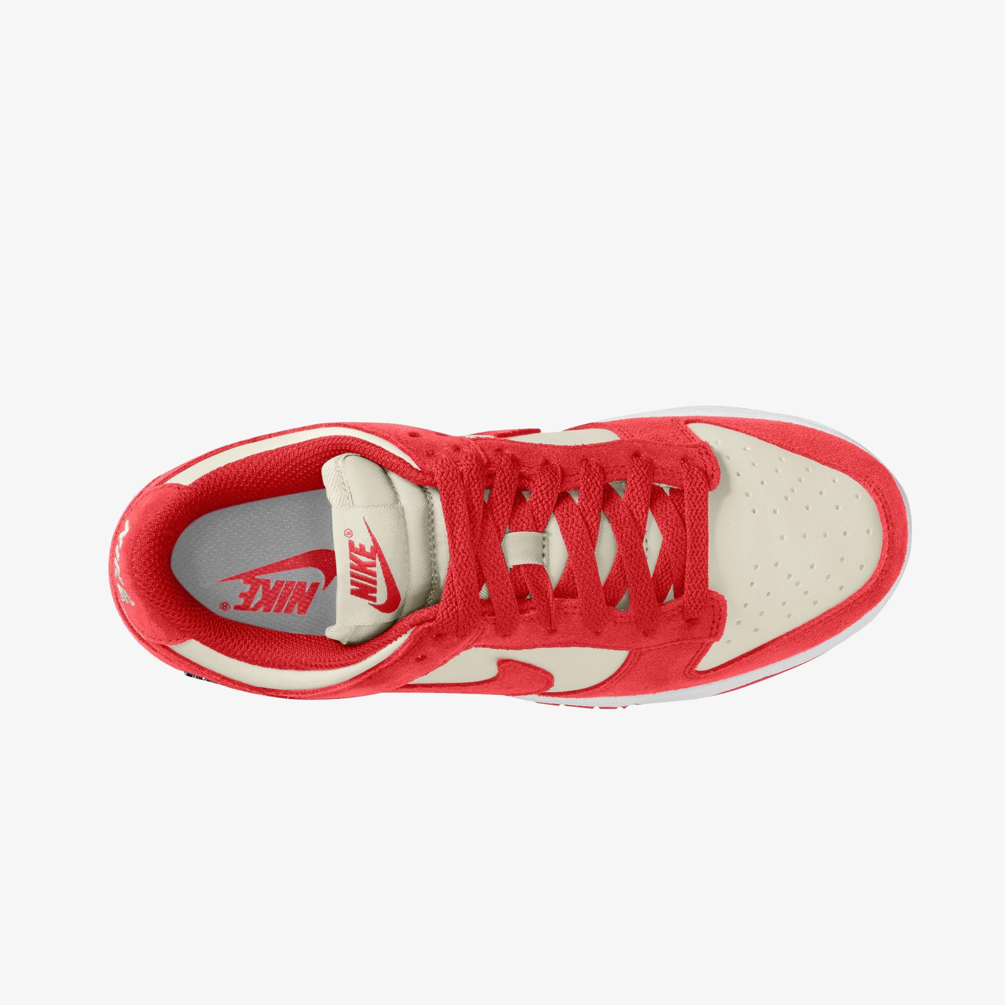 Nike Dunk Low Suede Kadın Kırmızı Spor Ayakkabı