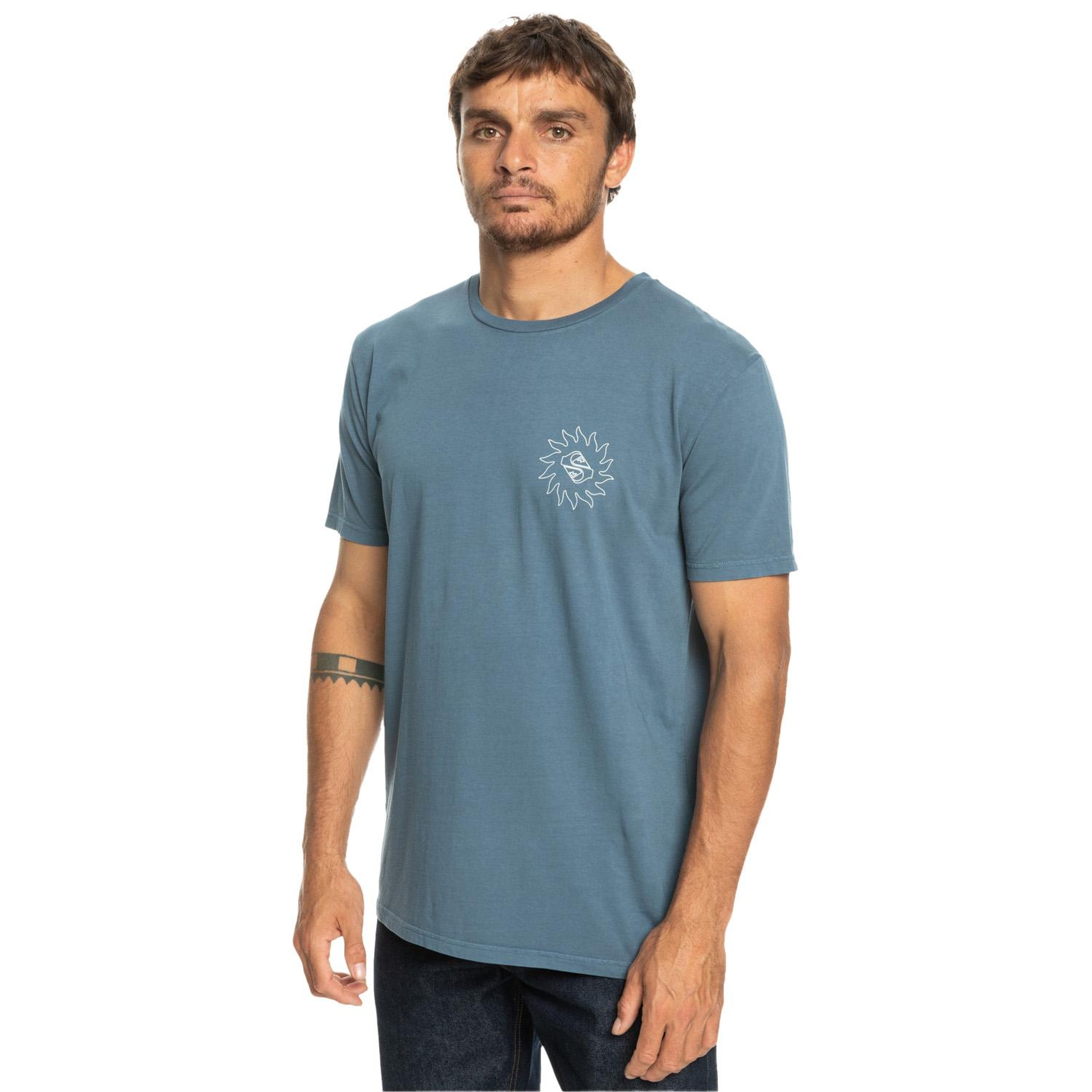 Quiksilver Planetpositive Erkek Mavi Tişört