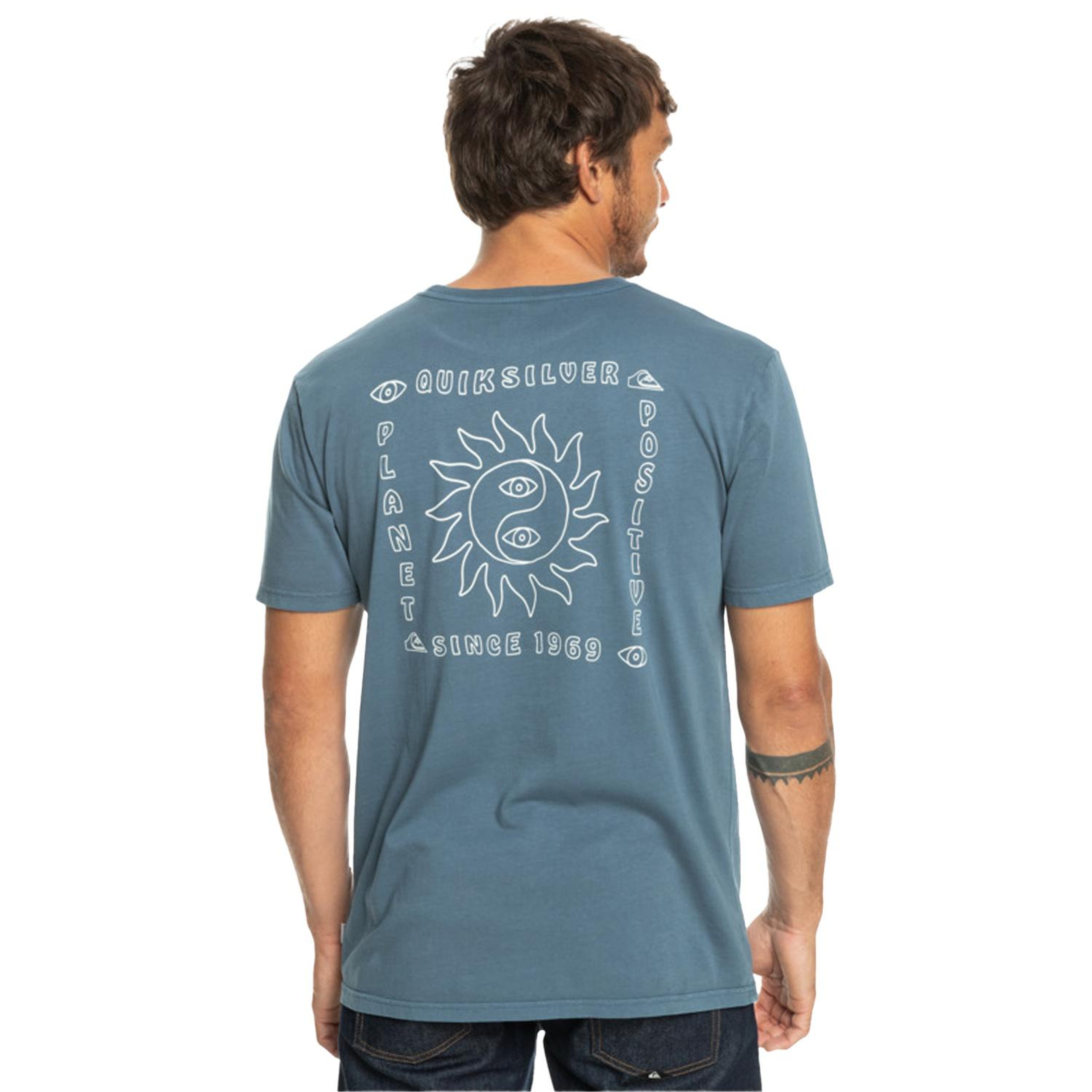 Quiksilver Planetpositive Erkek Mavi Tişört