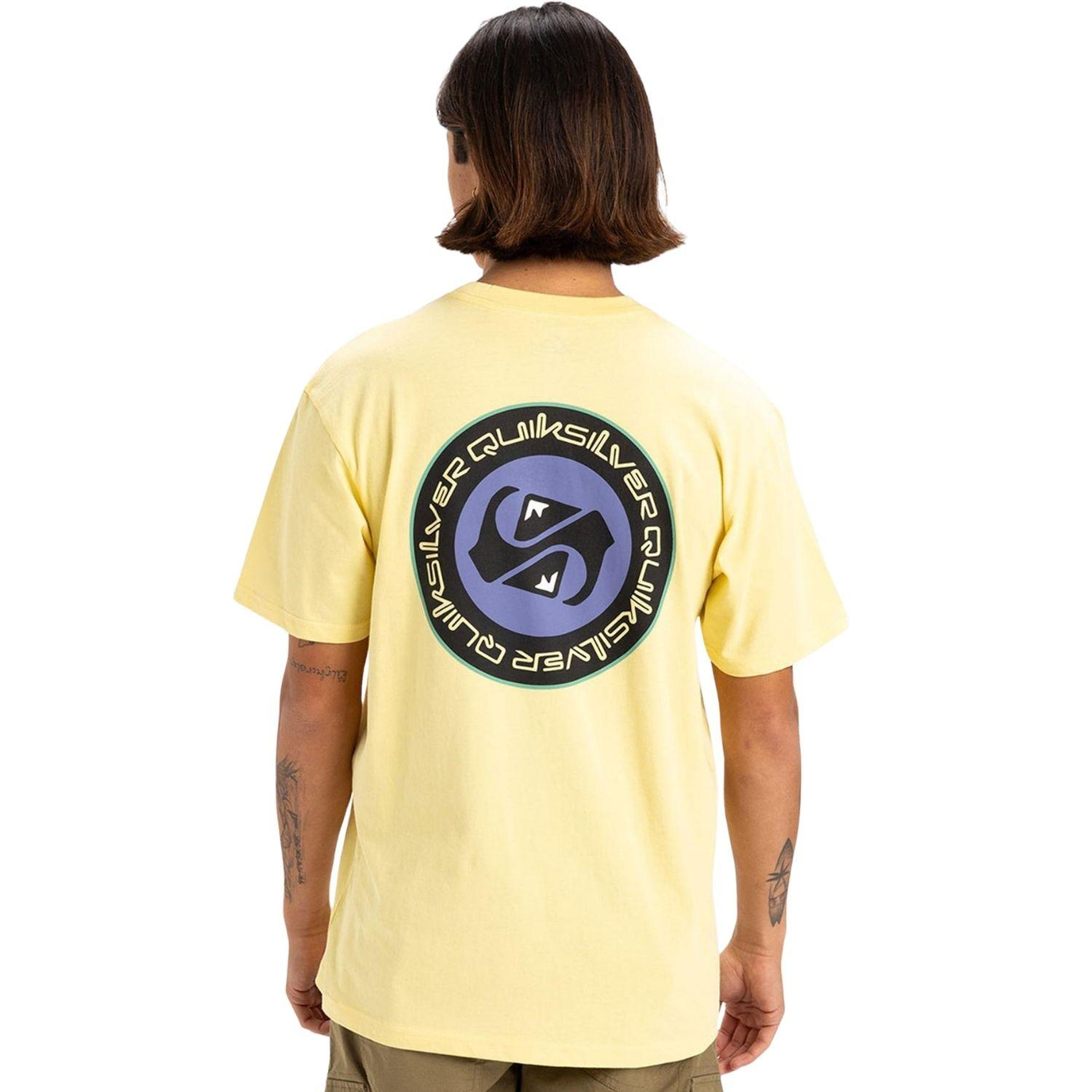 Quiksilver Circle Back Erkek Sarı Tişört