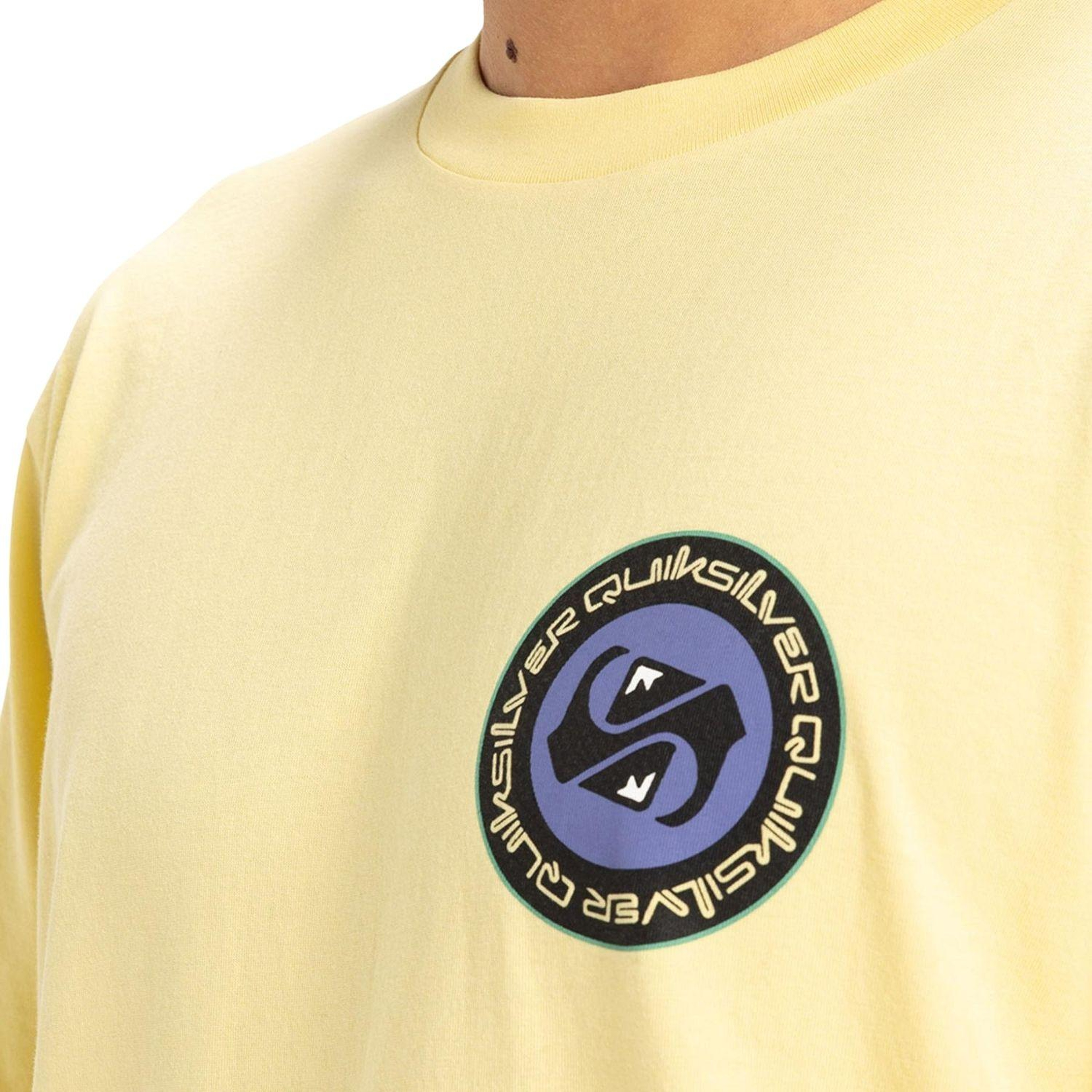 Quiksilver Circle Back Erkek Sarı Tişört