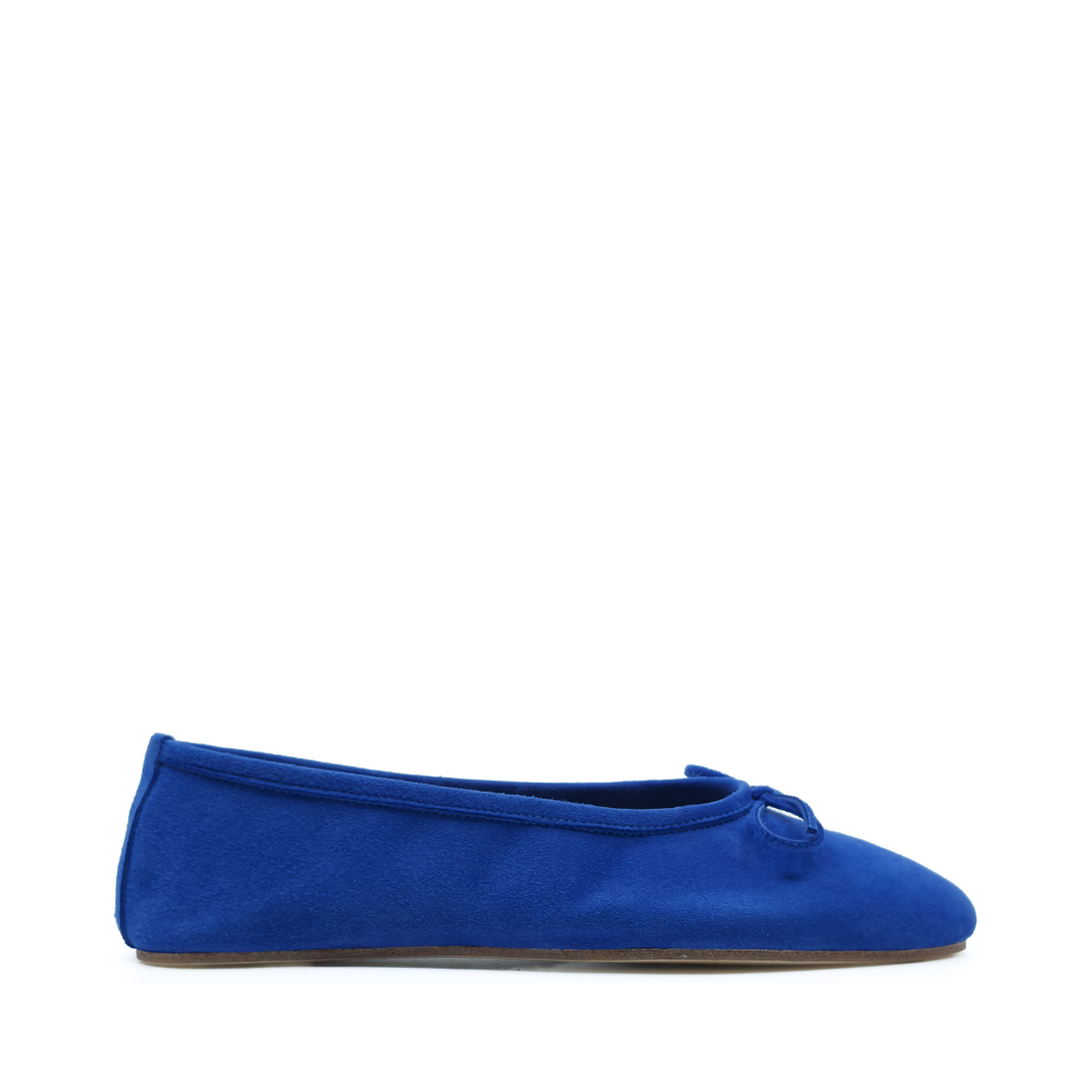 Francesca - Saks Mavisi Süet Barefoot Babet