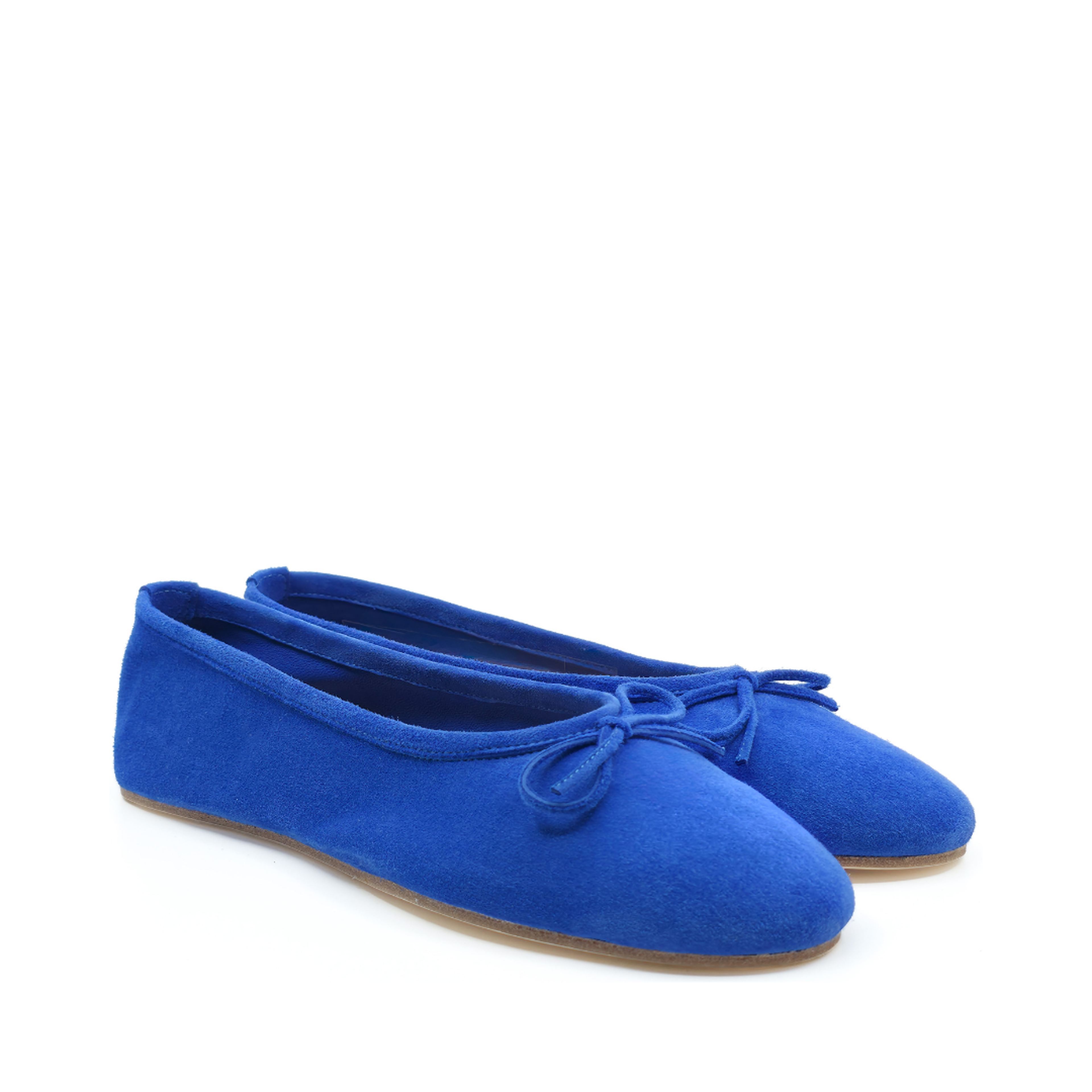 Francesca - Saks Mavisi Süet Barefoot Babet