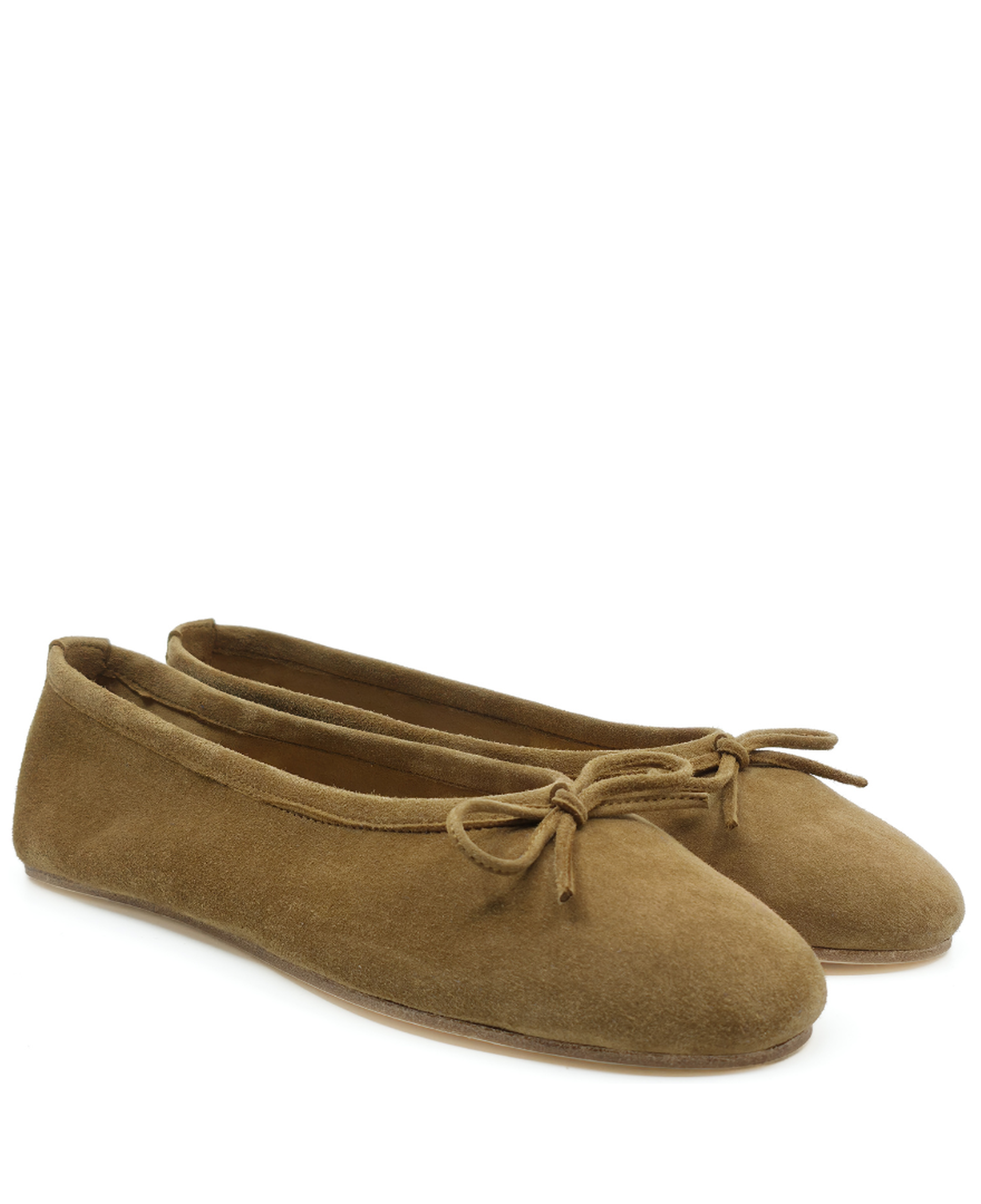 Francesca - Tütün Rengi Süet Barefoot Babet