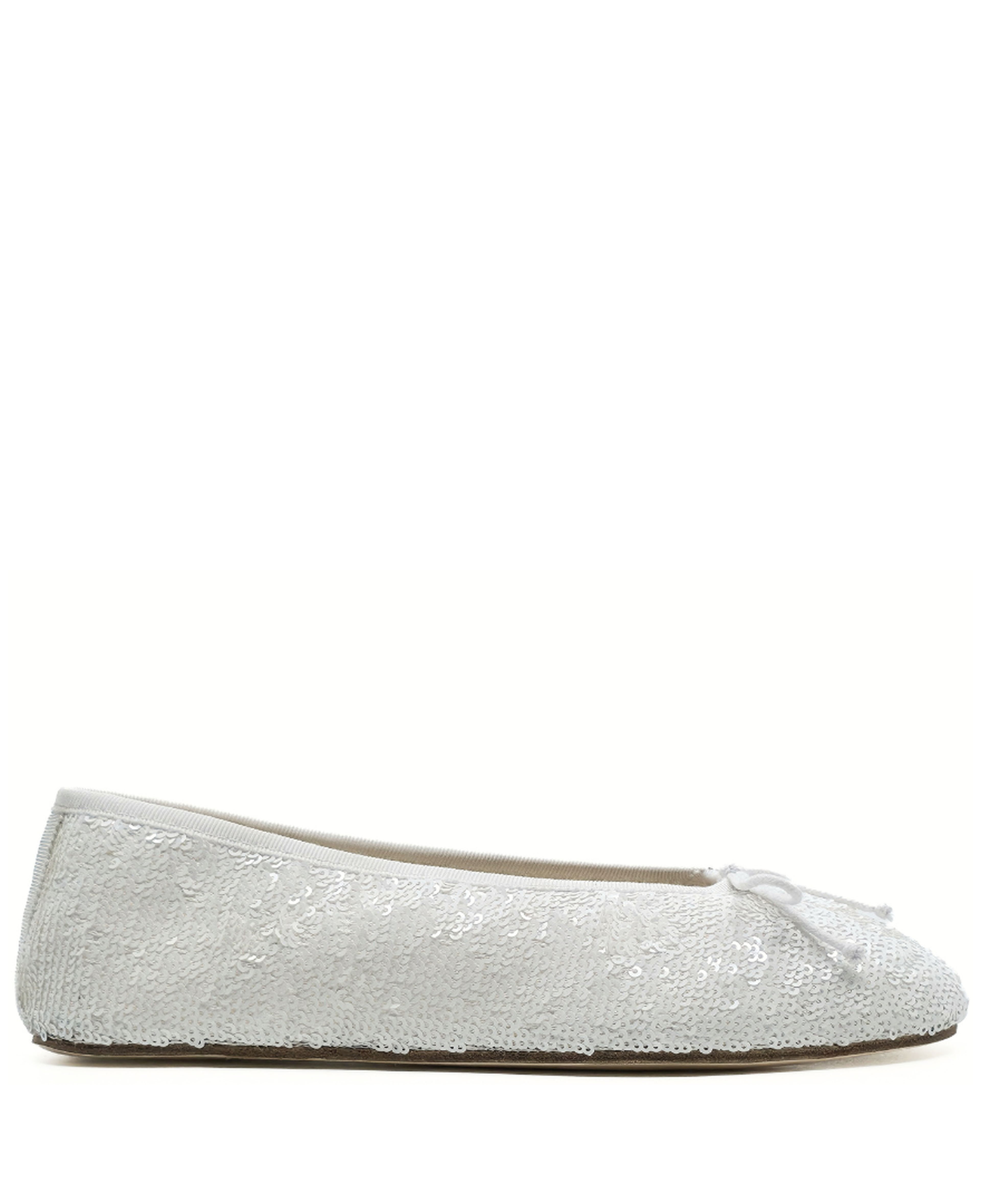 Sophia - Beyaz Payet İşlemeli Barefoot Babet
