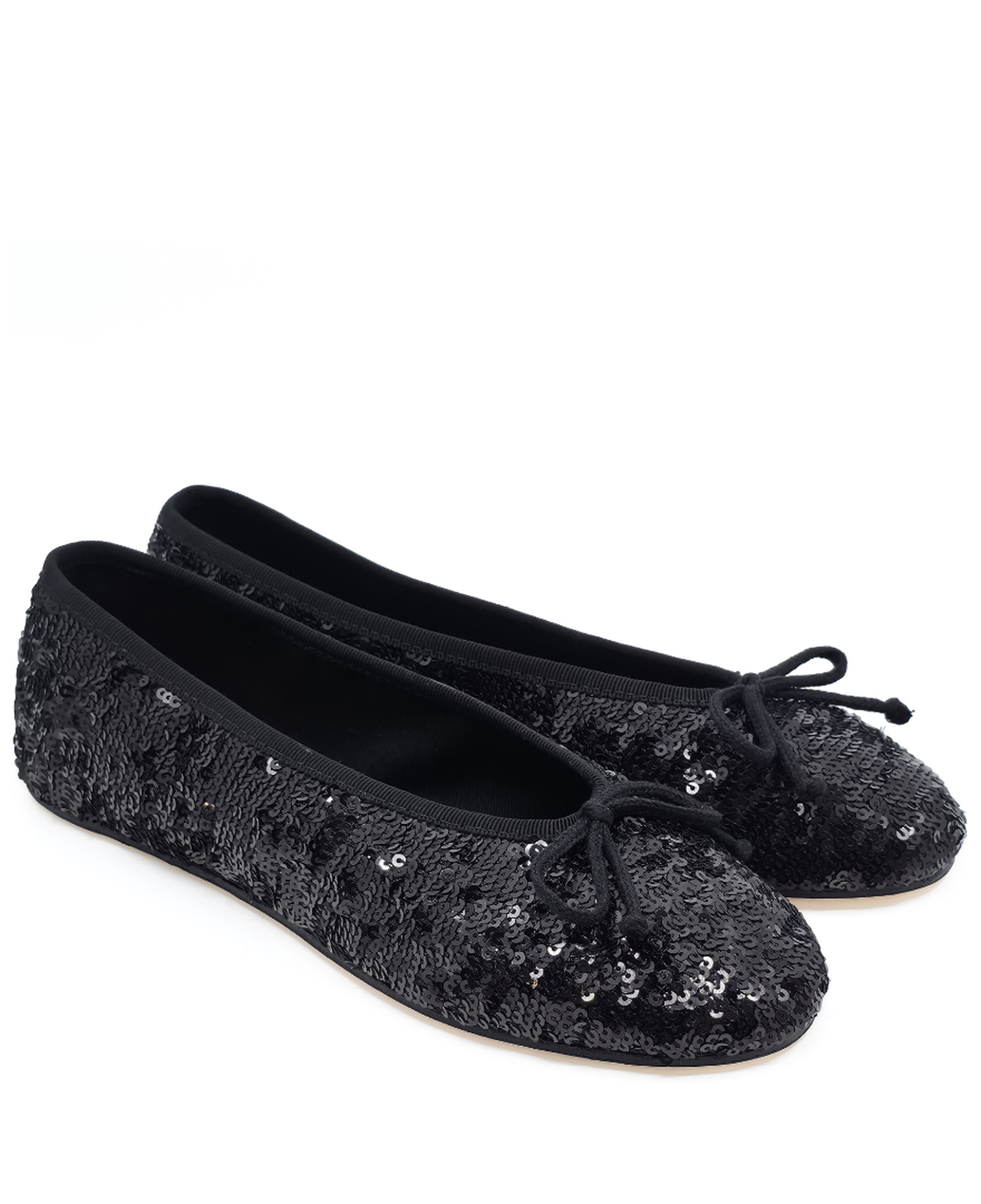 Sophia - Siyah Payet İşlemeli Barefoot Babet