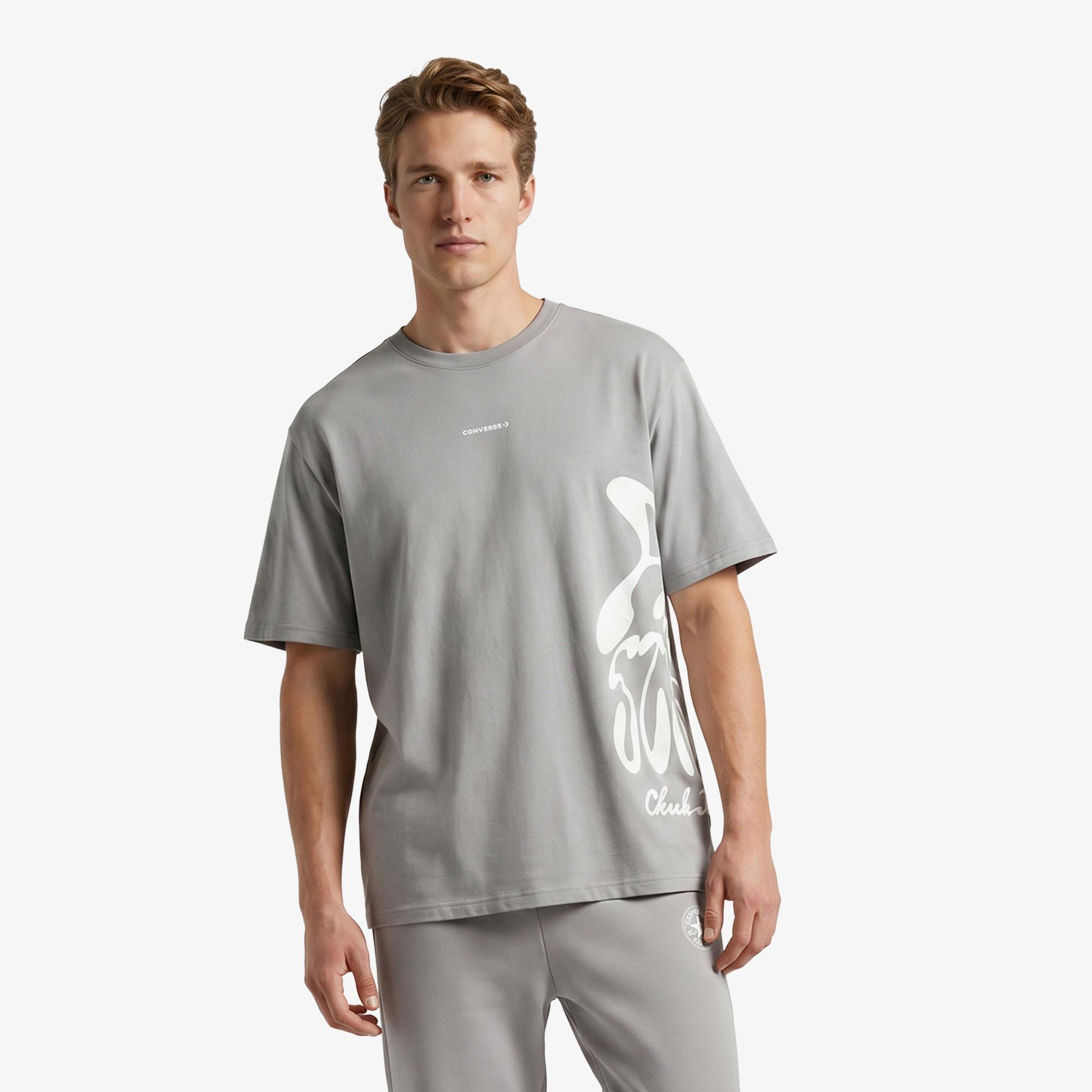 Converse Erkek Gri T-Shirt