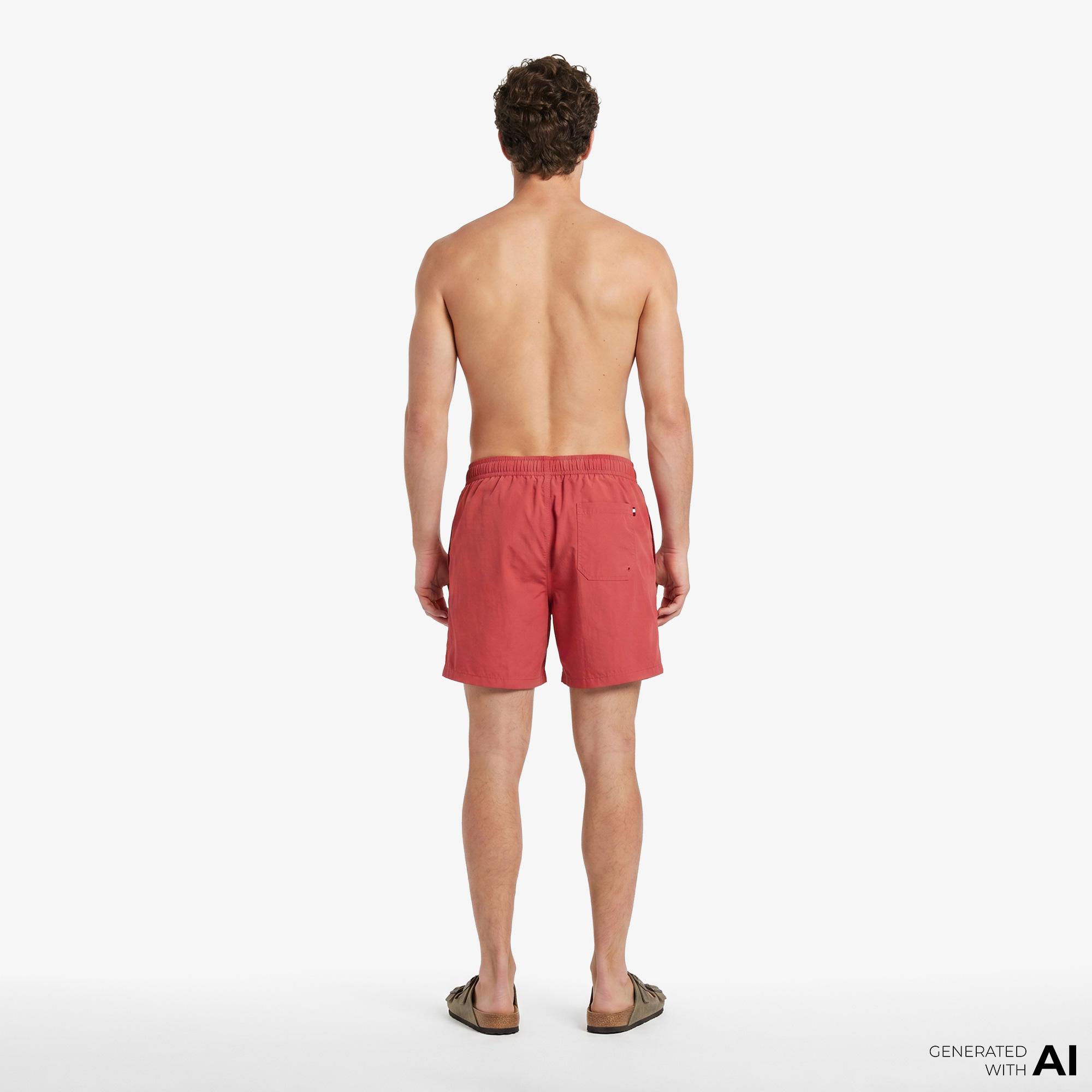 Tommy Hilfiger Essentials Erkek Kırmızı Deniz Şortu