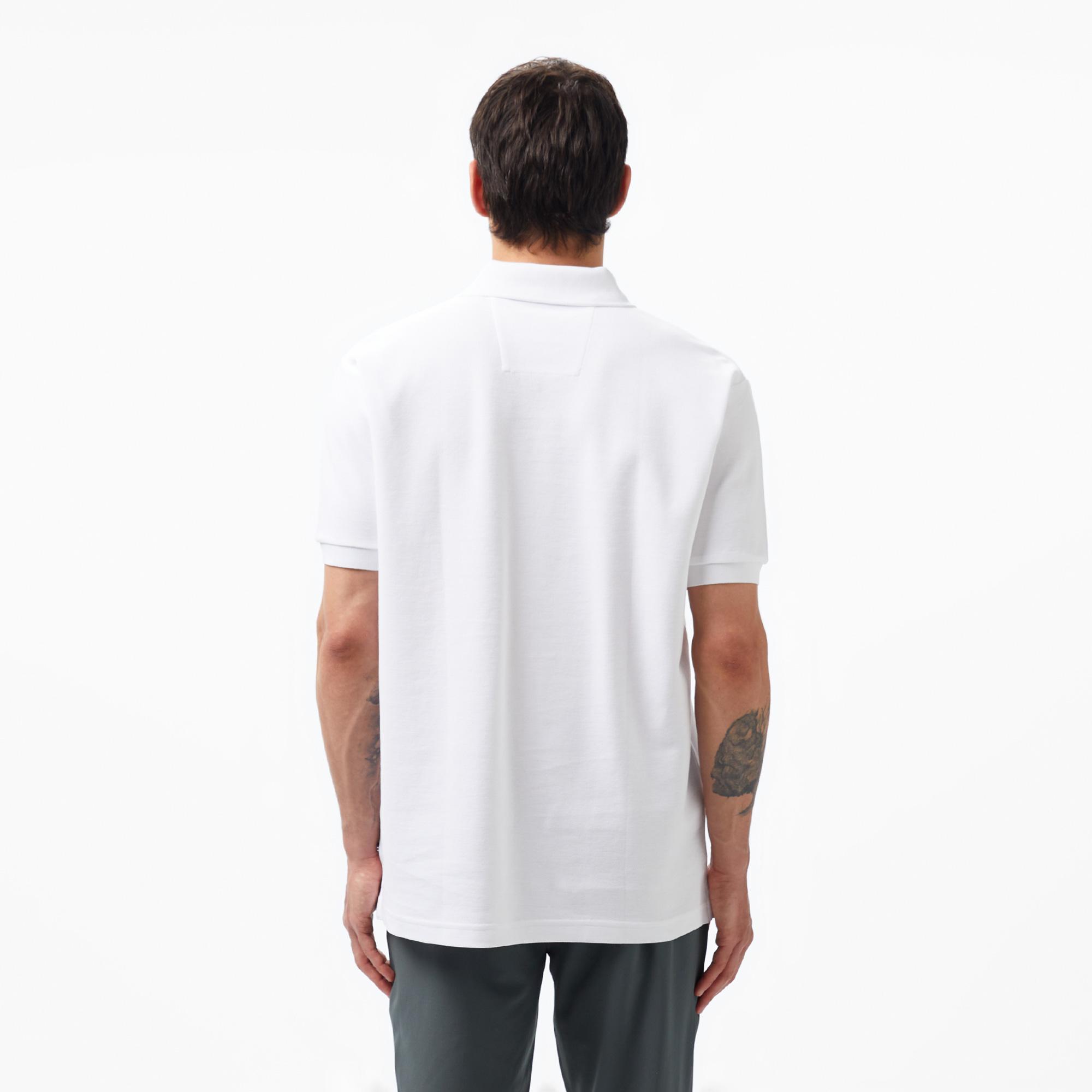 Nautica Erkek Classic Fit Beyaz Kısa Kollu Polo Yaka T-Shirt
