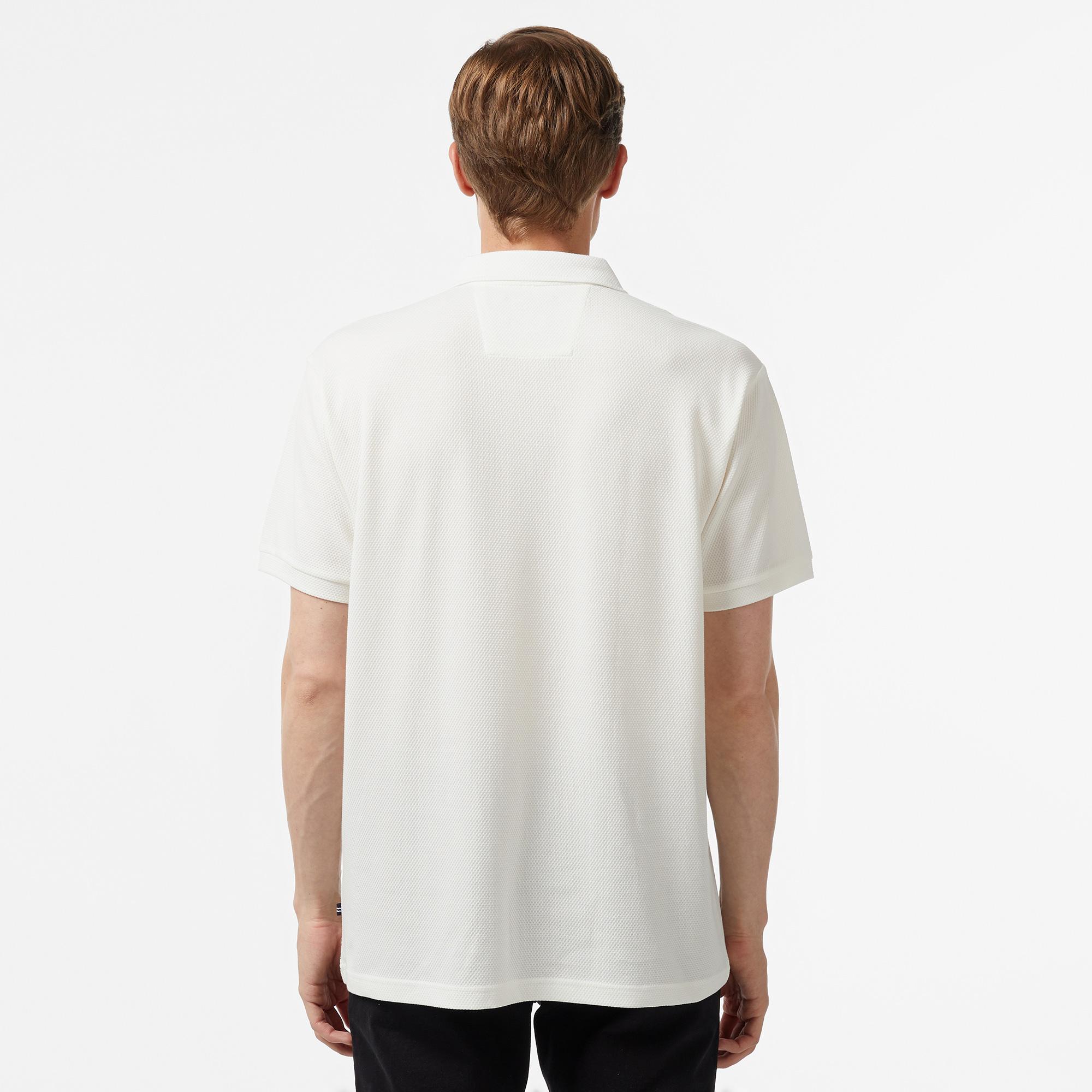 Nautica Erkek Kırık Beyaz Classic Fit Polo Yaka T-Shirt