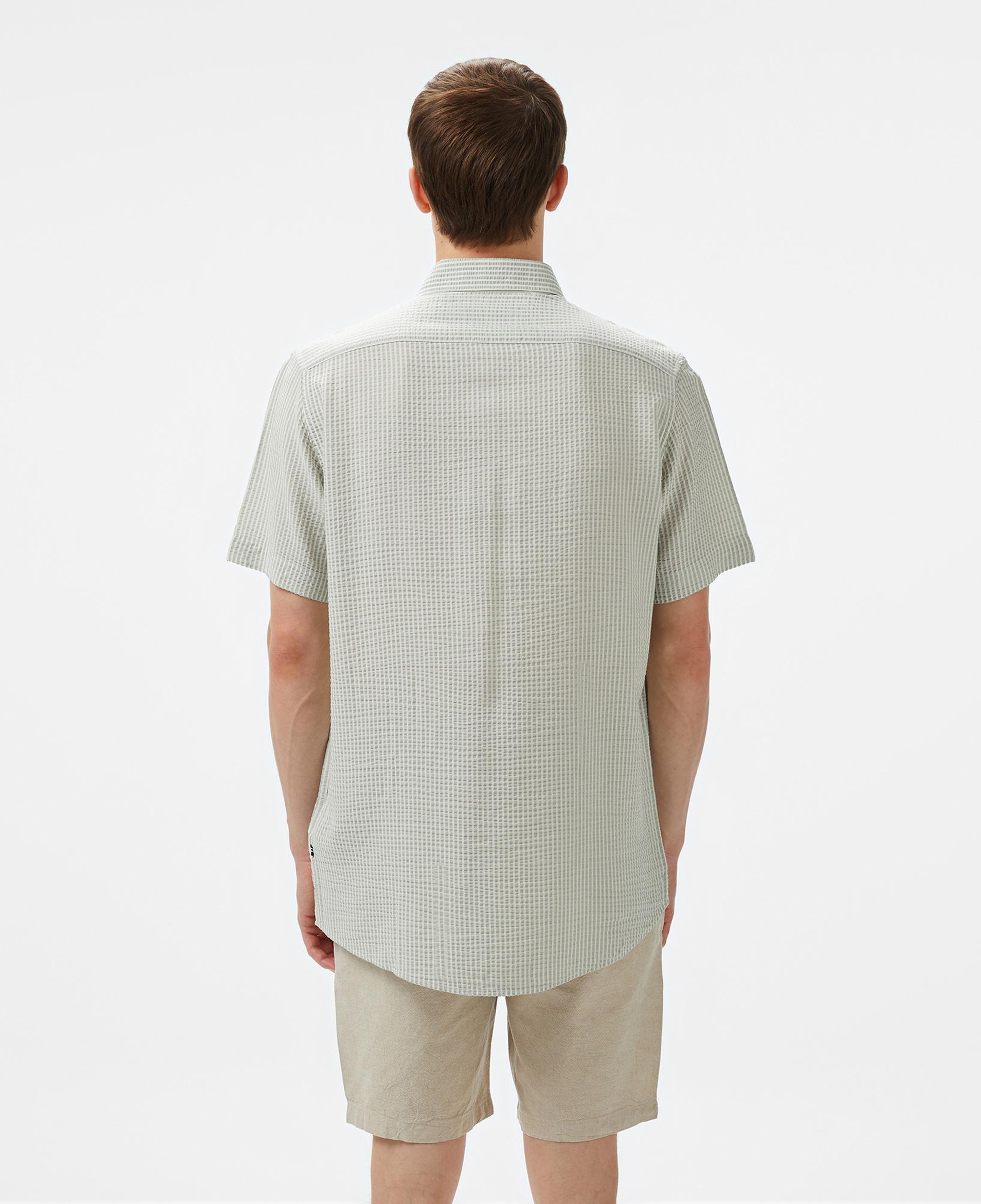 Nautica Erkek Yeşil Classic Fit Çizgili Gömlek