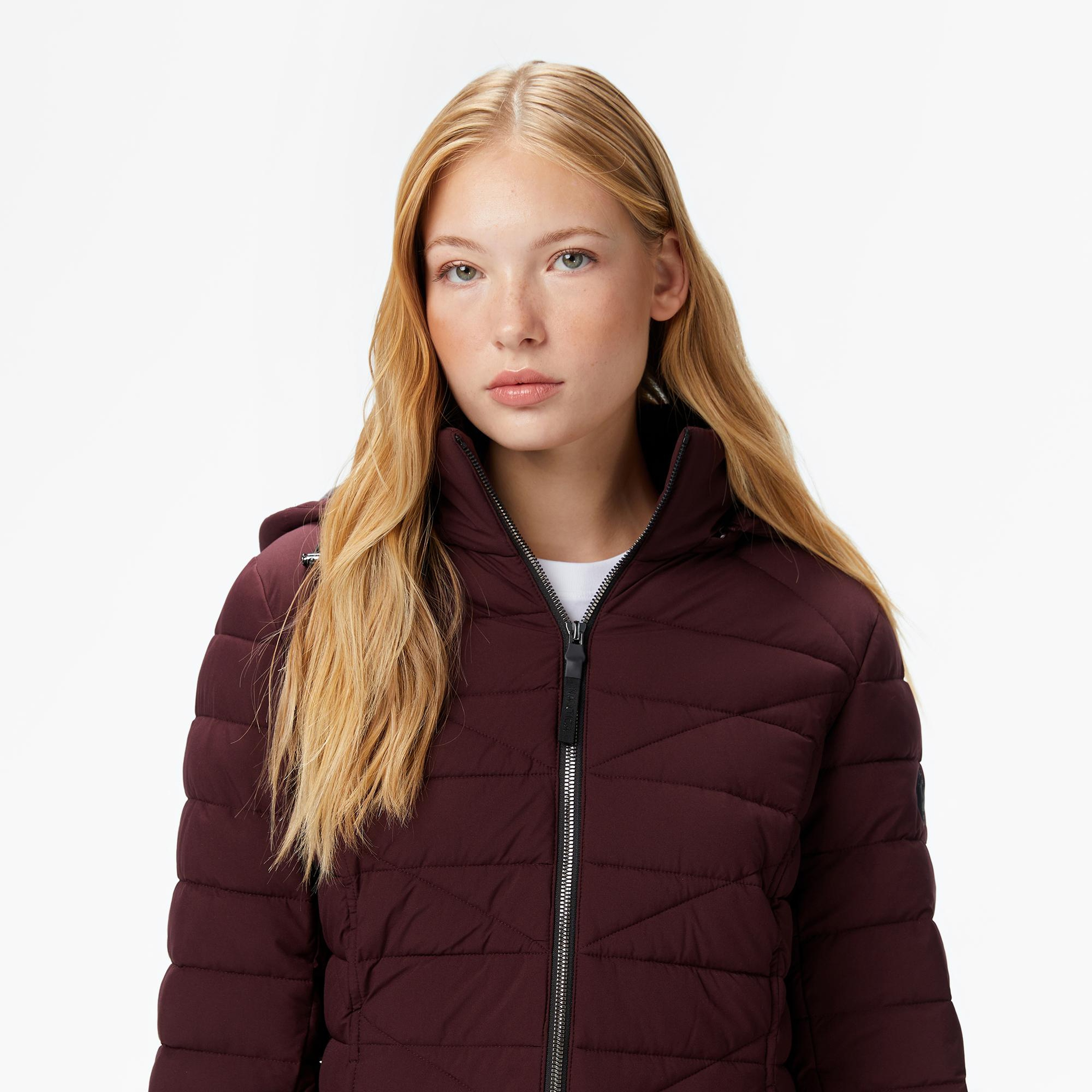 Nautica Kadın Bordo Regular Fit Mont