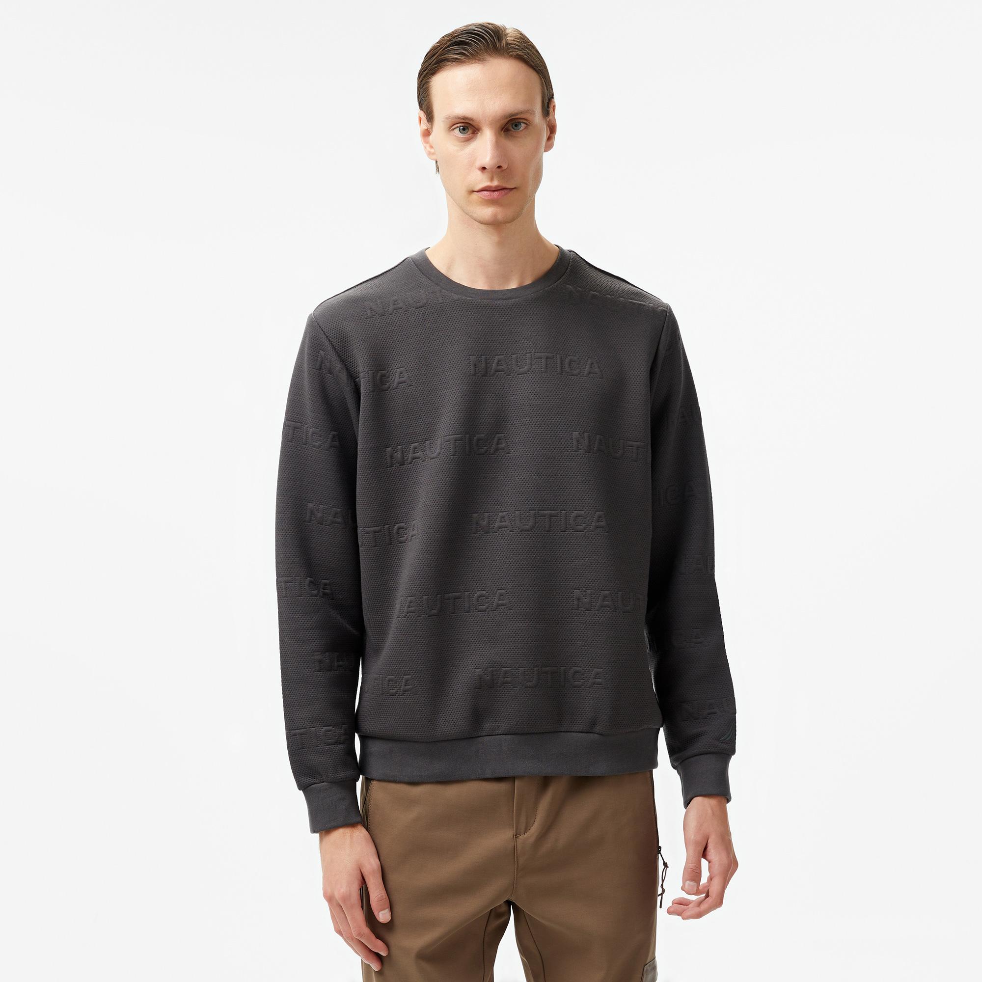 Nautica Erkek Gri Regular Fit Sweatshirt