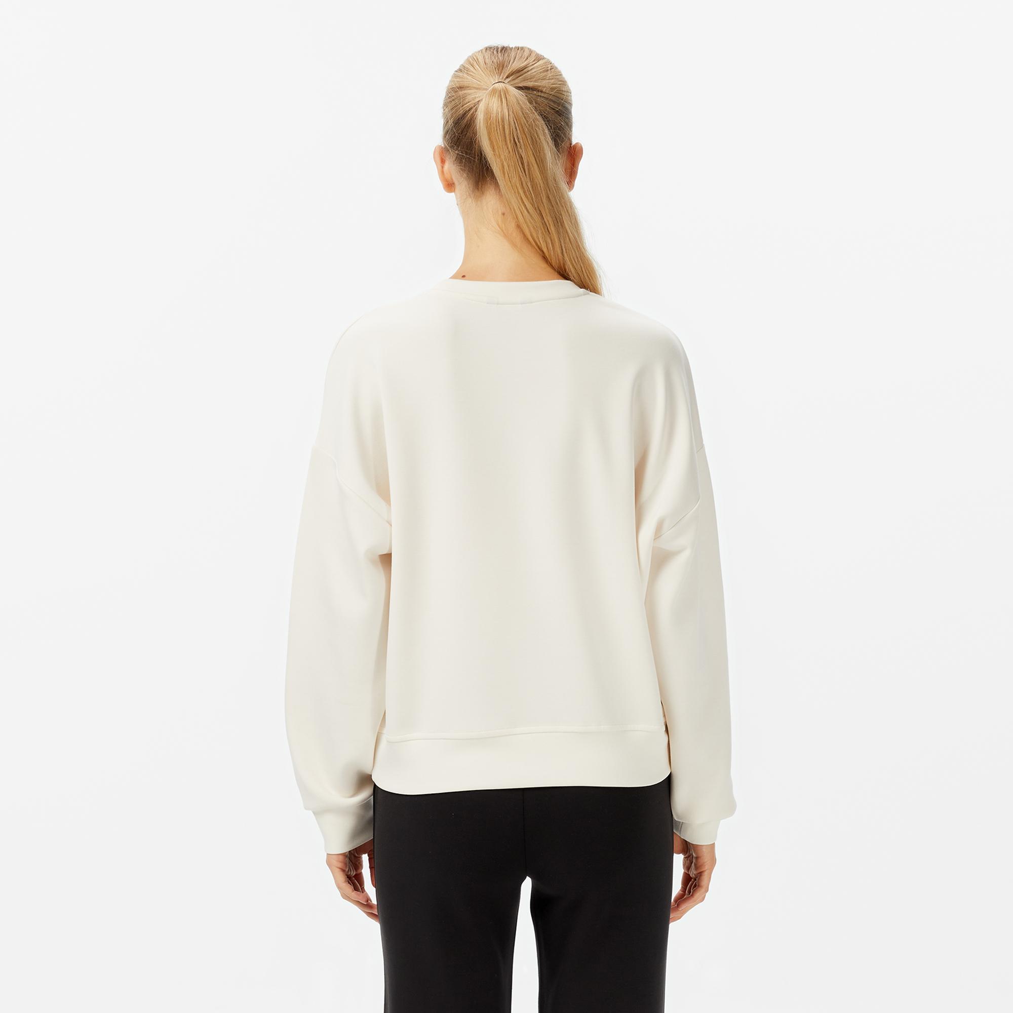 Nautica Kadın Beyaz Regular Fit Sweatshirt