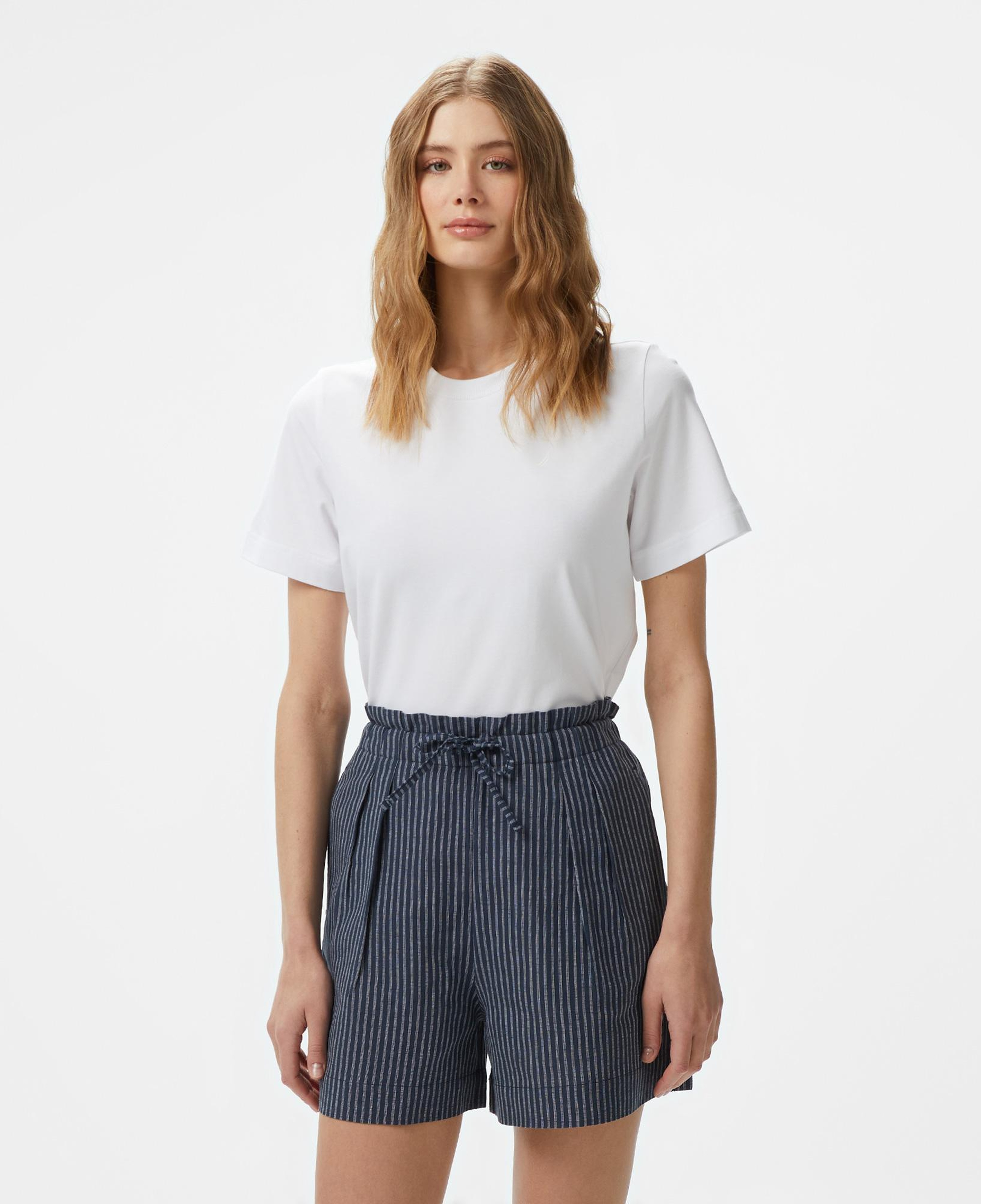 Nautica Kadın Beyaz Regular Fit Kısa Kollu T-Shirt