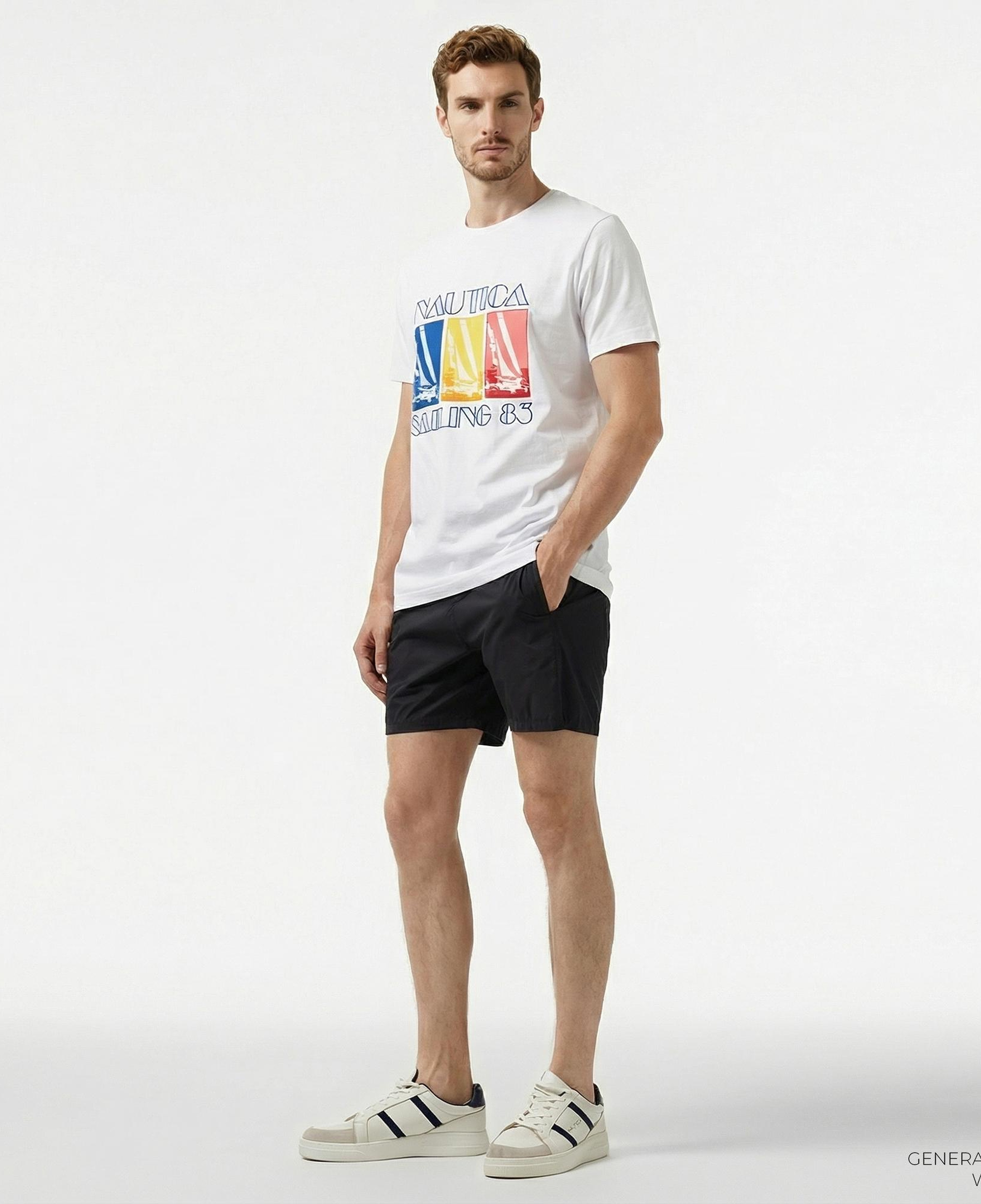 Nautica Erkek Siyah Classic Fit Şort