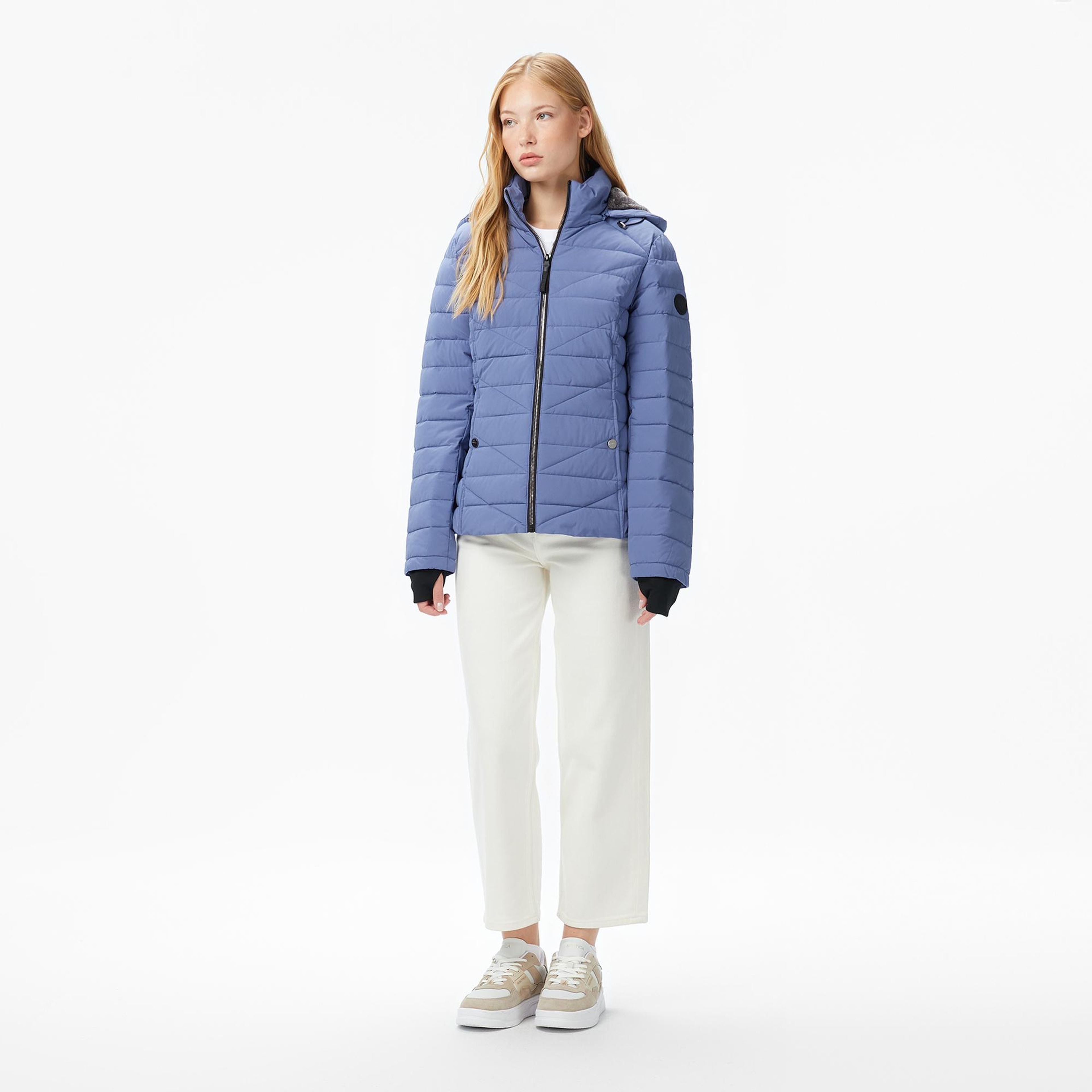 Nautica Kadın Mavi Regular Fit Mont