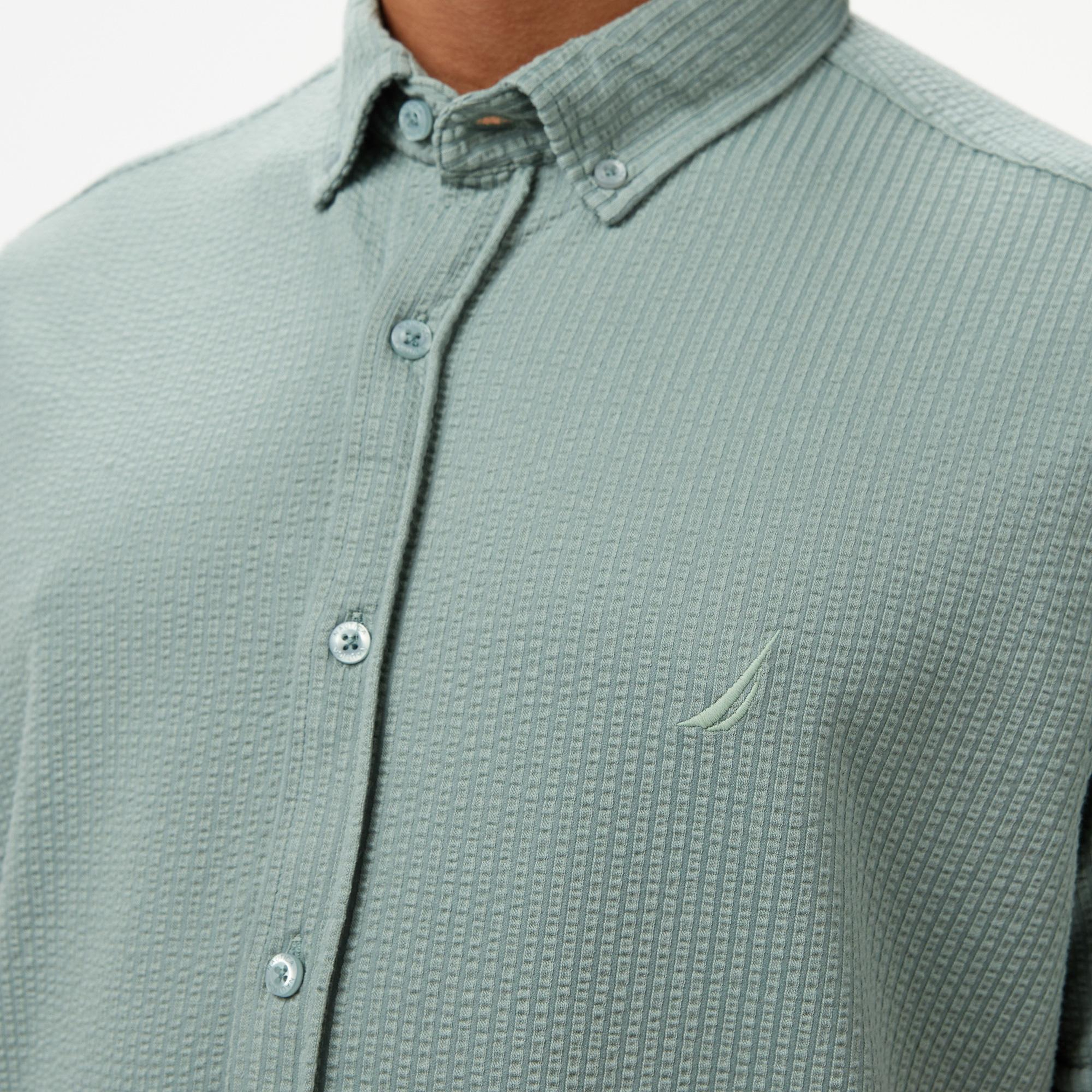 Nautica Erkek Yeşil Classic Fit Gömlek