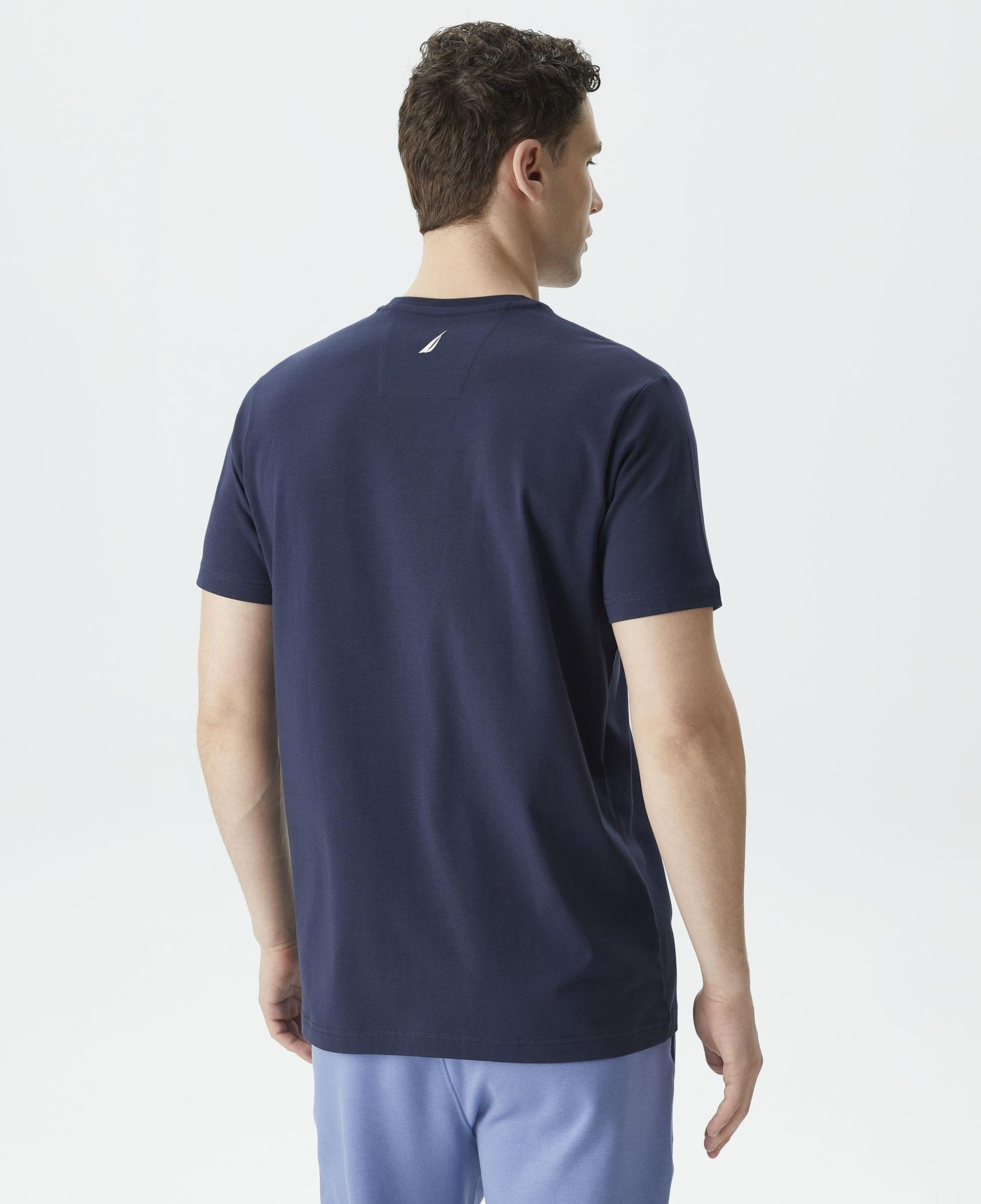 Nautica Erkek Lacivert Standart Fit T-Shirt
