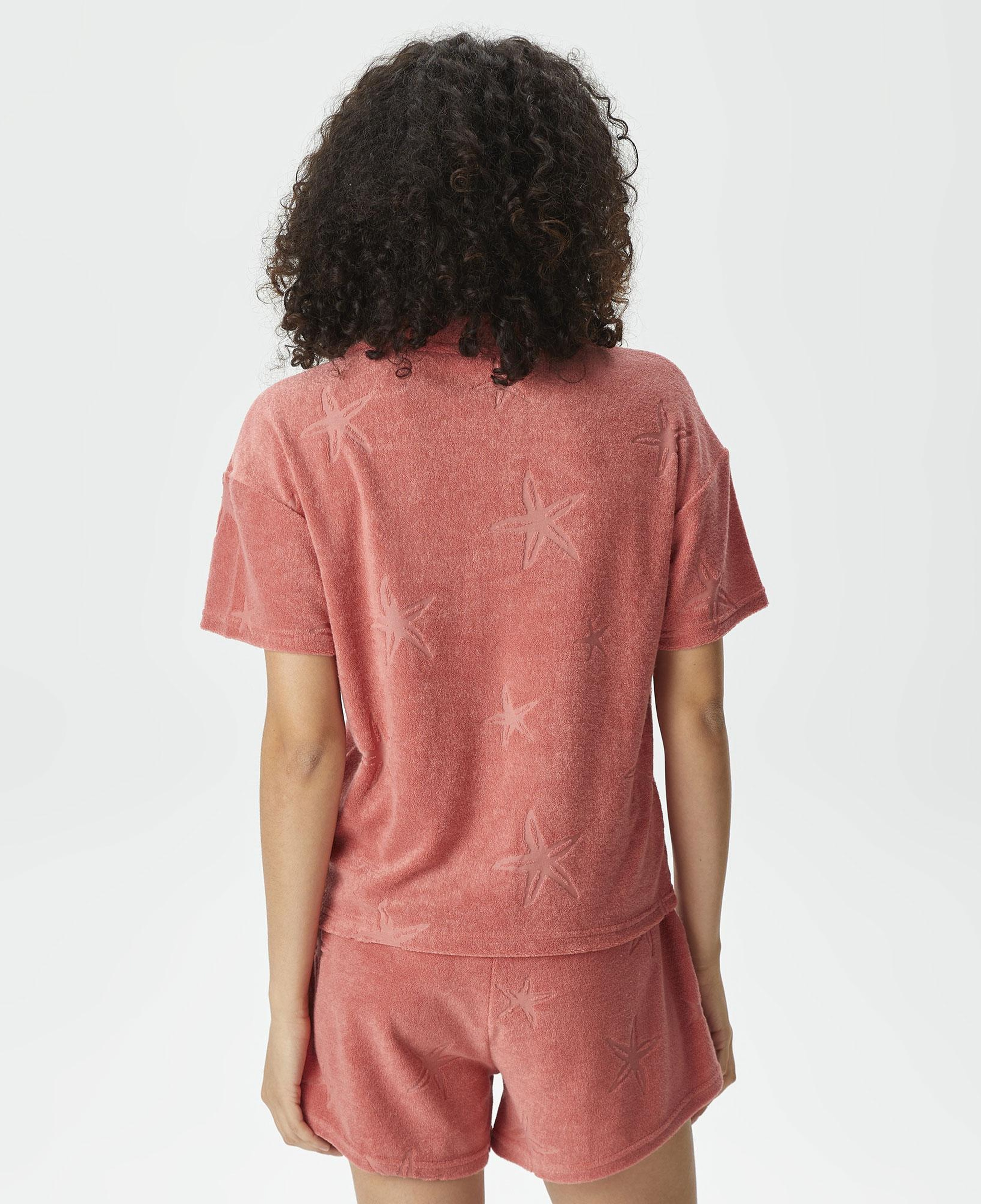 Nautica Kadın Pembe Relaxed Fit Polo Yaka T-Shirt