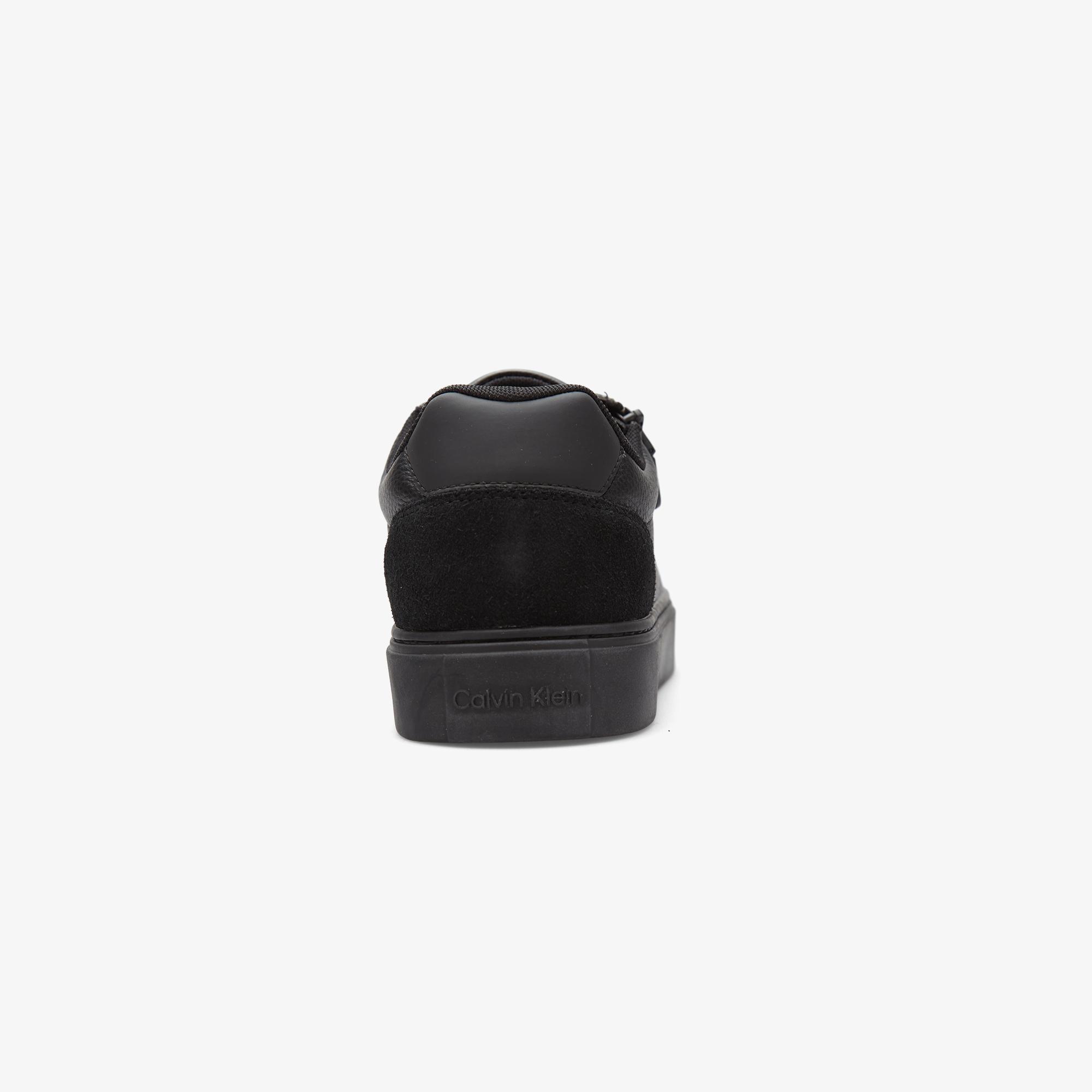 Calvin Klein Classic Cup Lace Up Zip Erkek Siyah Sneaker