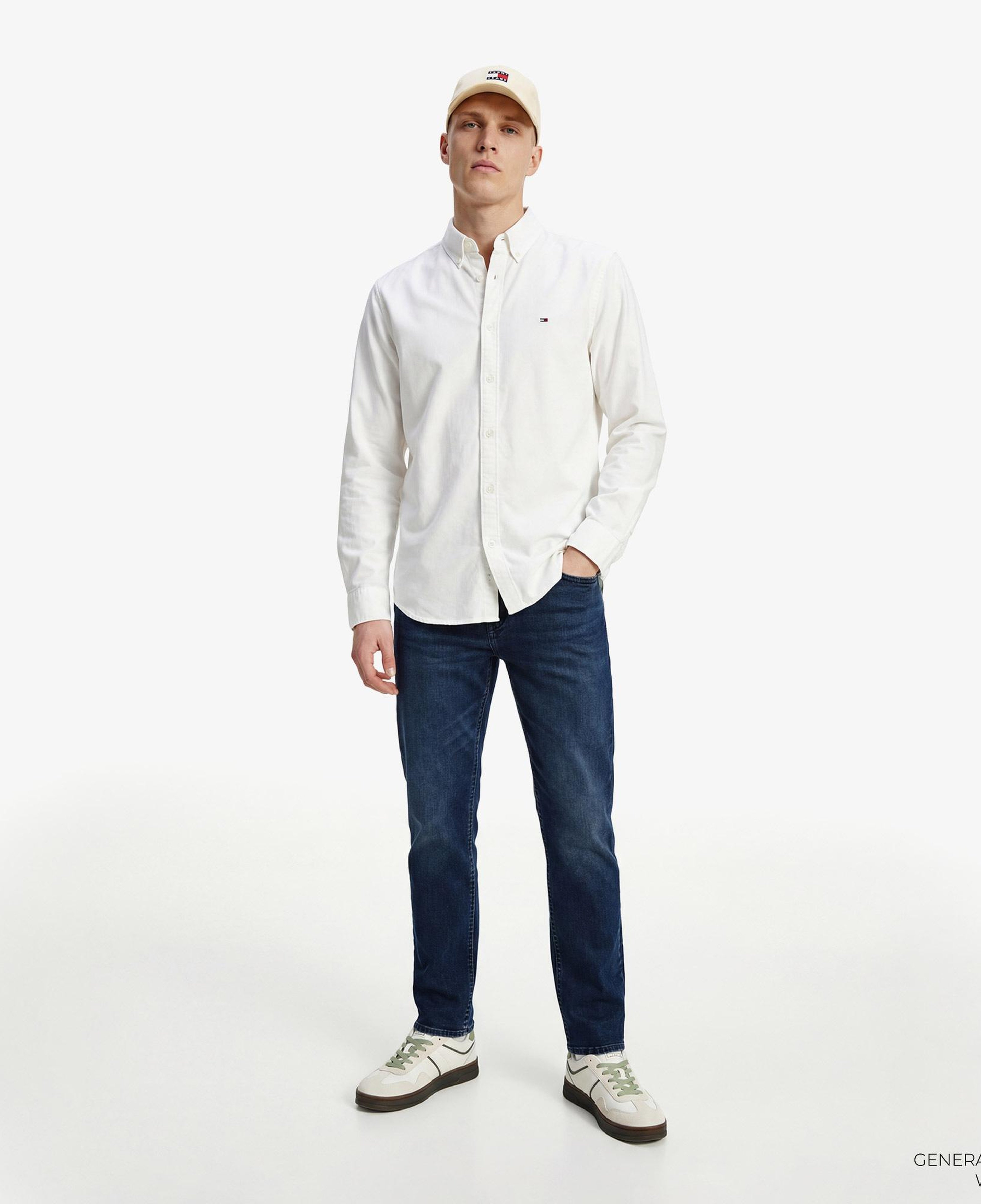 Tommy Hilfiger Oxford Erkek Beyaz Gömlek